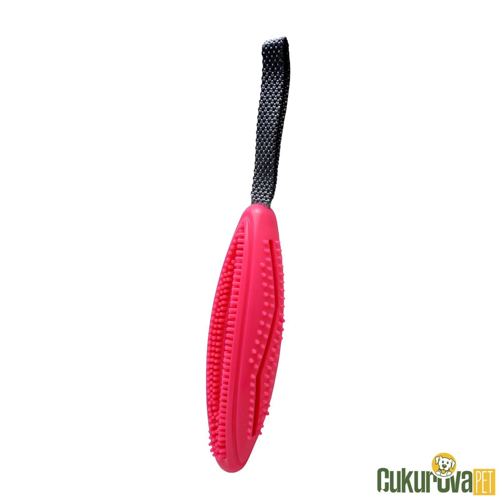 GimDog Mısır Şeklinde Çekiştirmeli Köpek Oyuncağı Pembe - 20 Cm