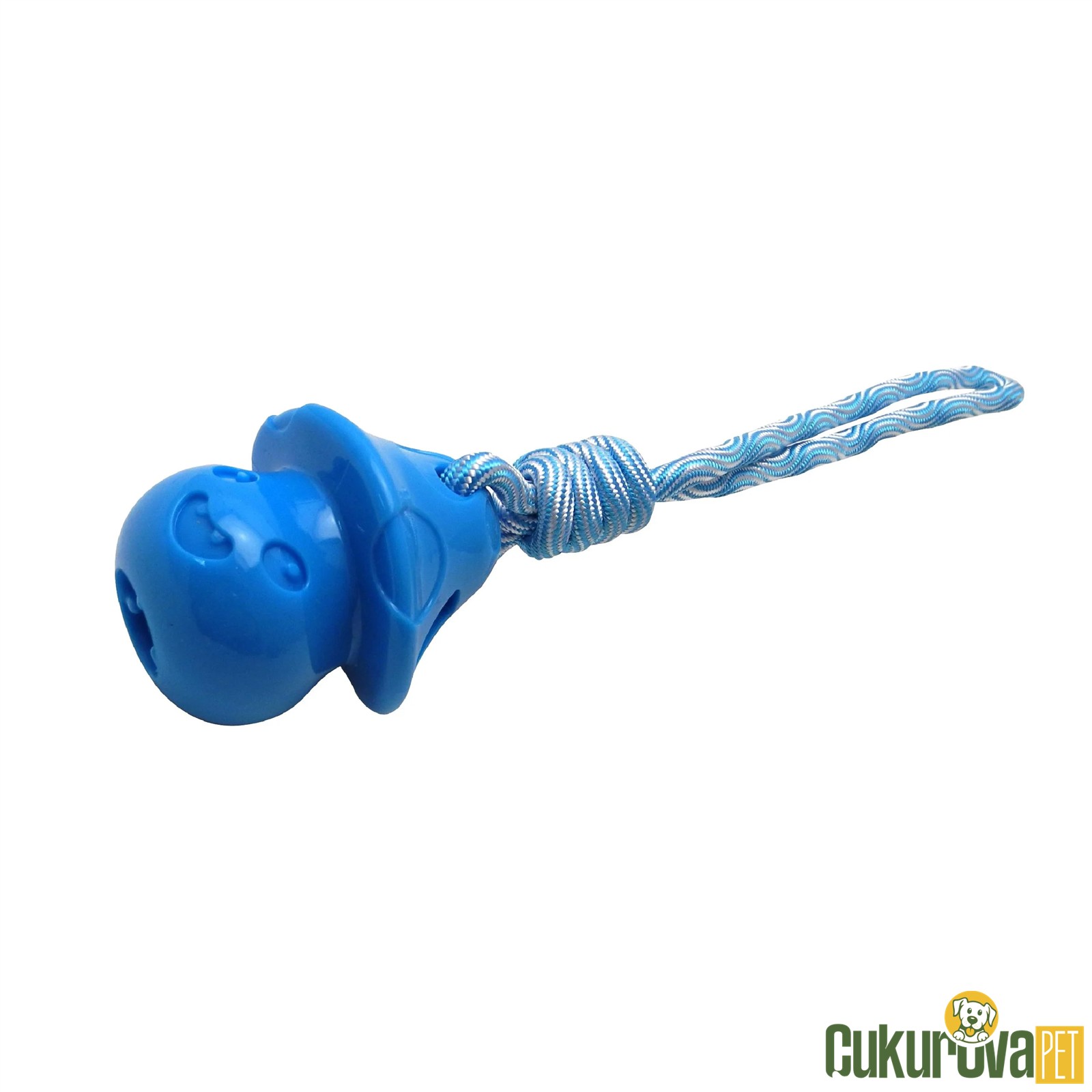 Gimdog Mantar Şeklinde Çekiştirmeli Köpek Ödül Oyuncağı Mavi