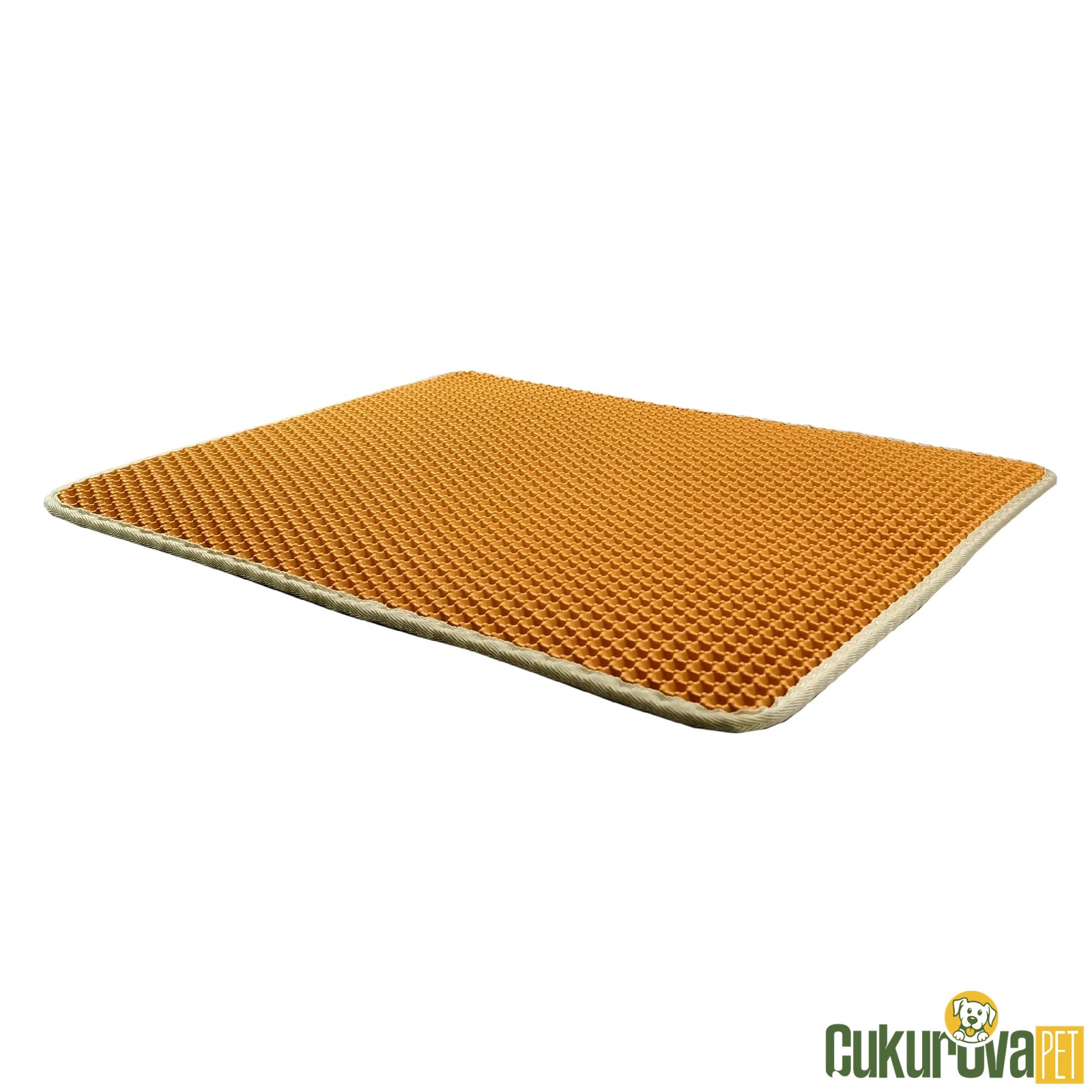 Gimcat Claire Elekli Kedi Kumu Paspası Sarı - 45 x 60 Cm