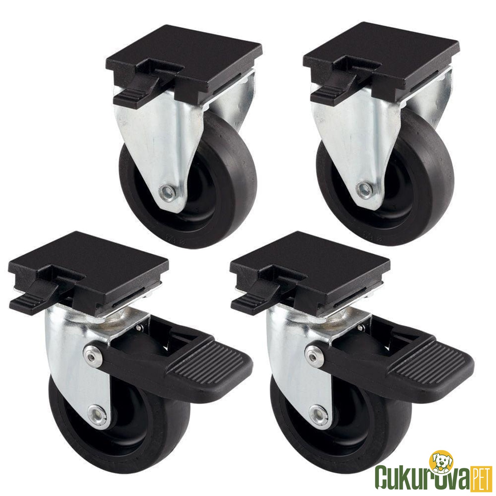 Ferplast L388b Atlas 50 - 60 Uyumlu Tekerlek Seti