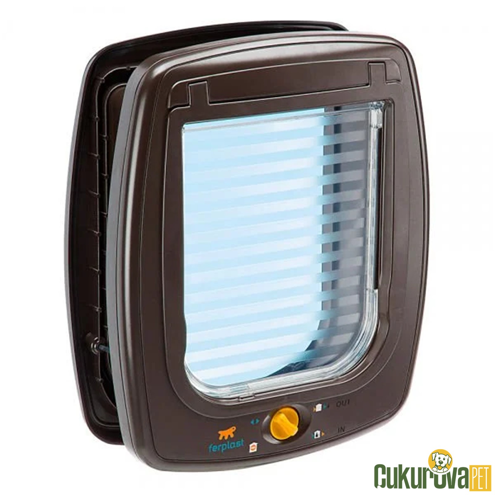 Ferplast Swing 9 Kedi̇ & Köpek Kapısı Kahverengi̇ 17 x 20 Cm