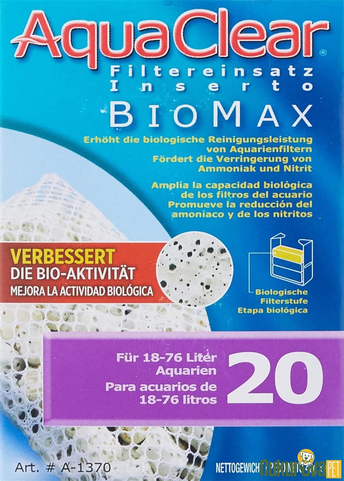 Aqua Clear 20 Yedek Biomax 42 Gr