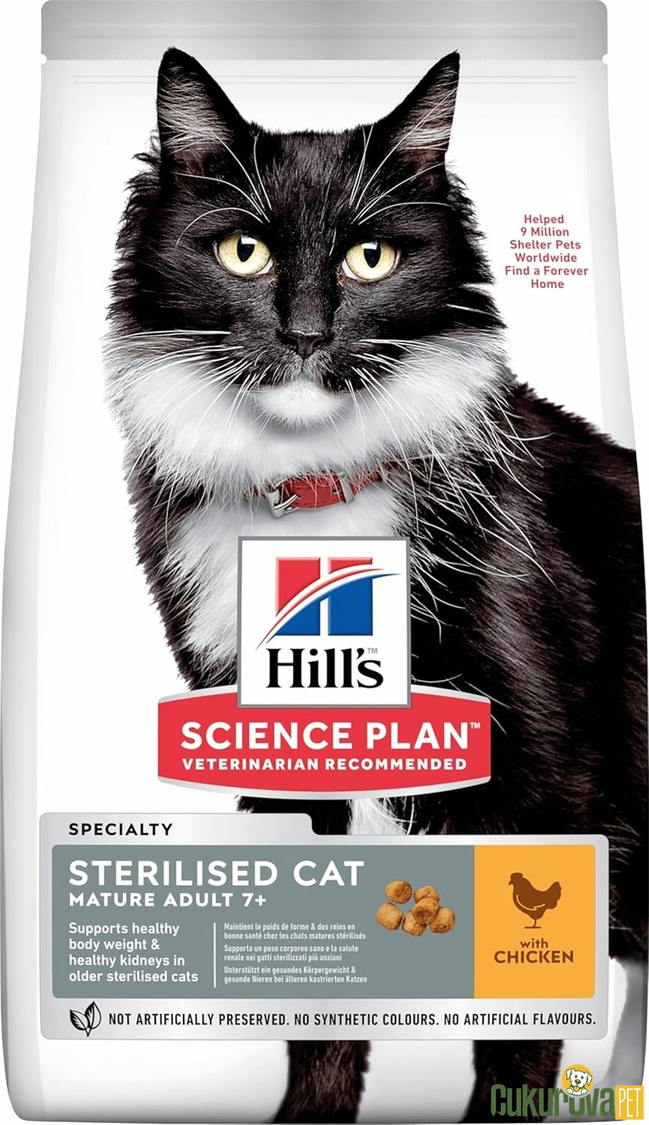 Hill's Science Plan Sterilised Mature Adult Tavuklu Kısırlaştırılmış Yaşlı Kedi Maması 1.5 Kg