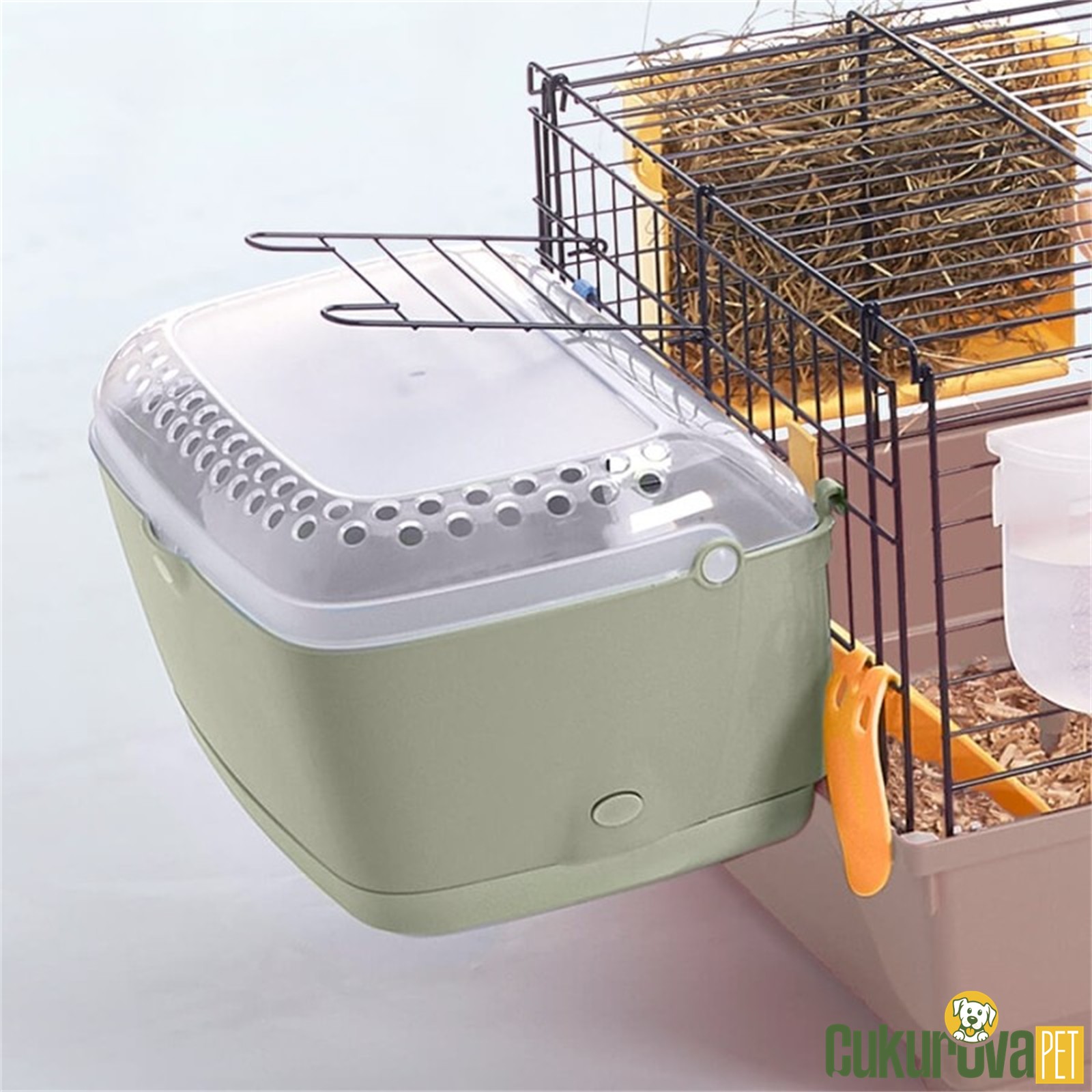 Imac Sweet Home Guinea Pig Ve Tavşan Evi Gri - 37 x 26 x 22 Cm