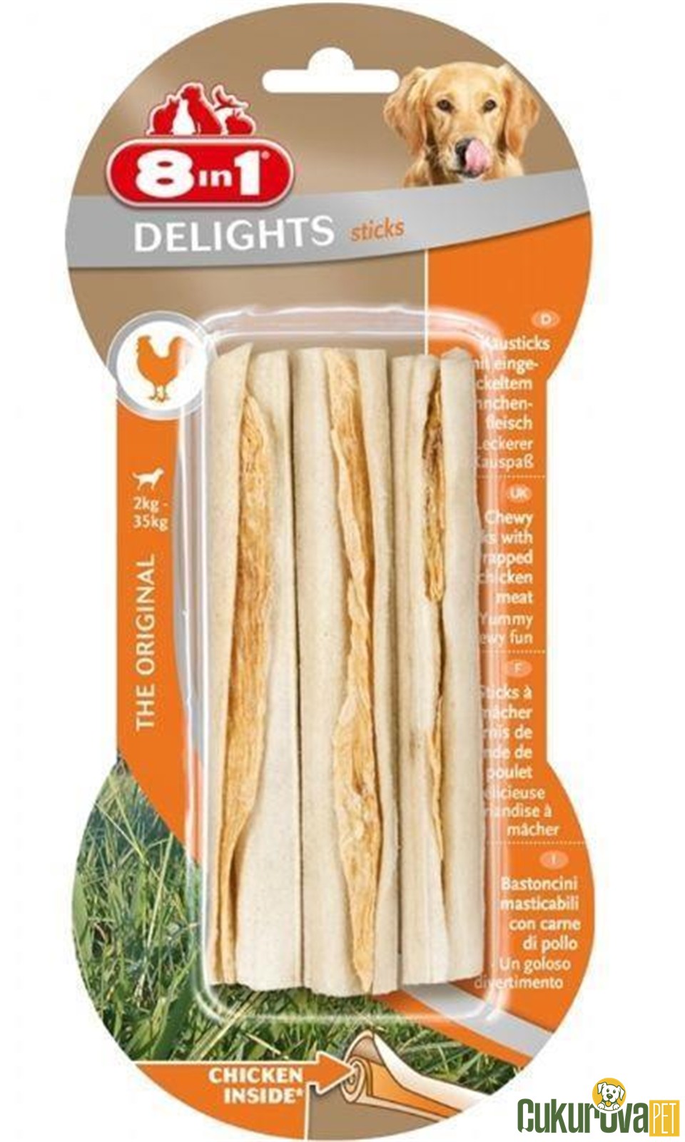 8 In 1 Delights Tavuklu Sticks Köpek Kemi̇ği̇ 3 x 75 Gr