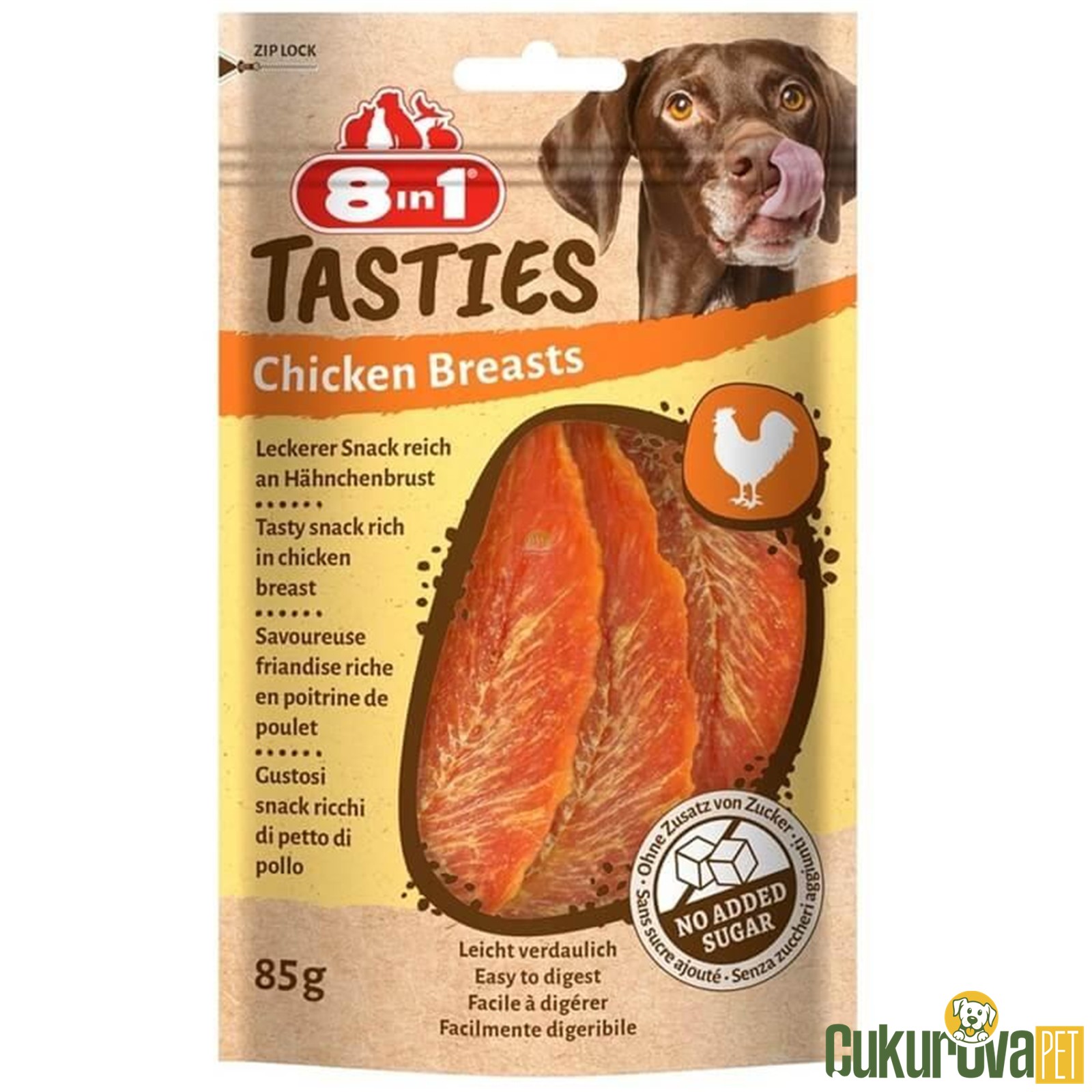 8 In 1 Tasties Chicken Breast Tavuk Göğsü Köpek Ödülü 85 Gr