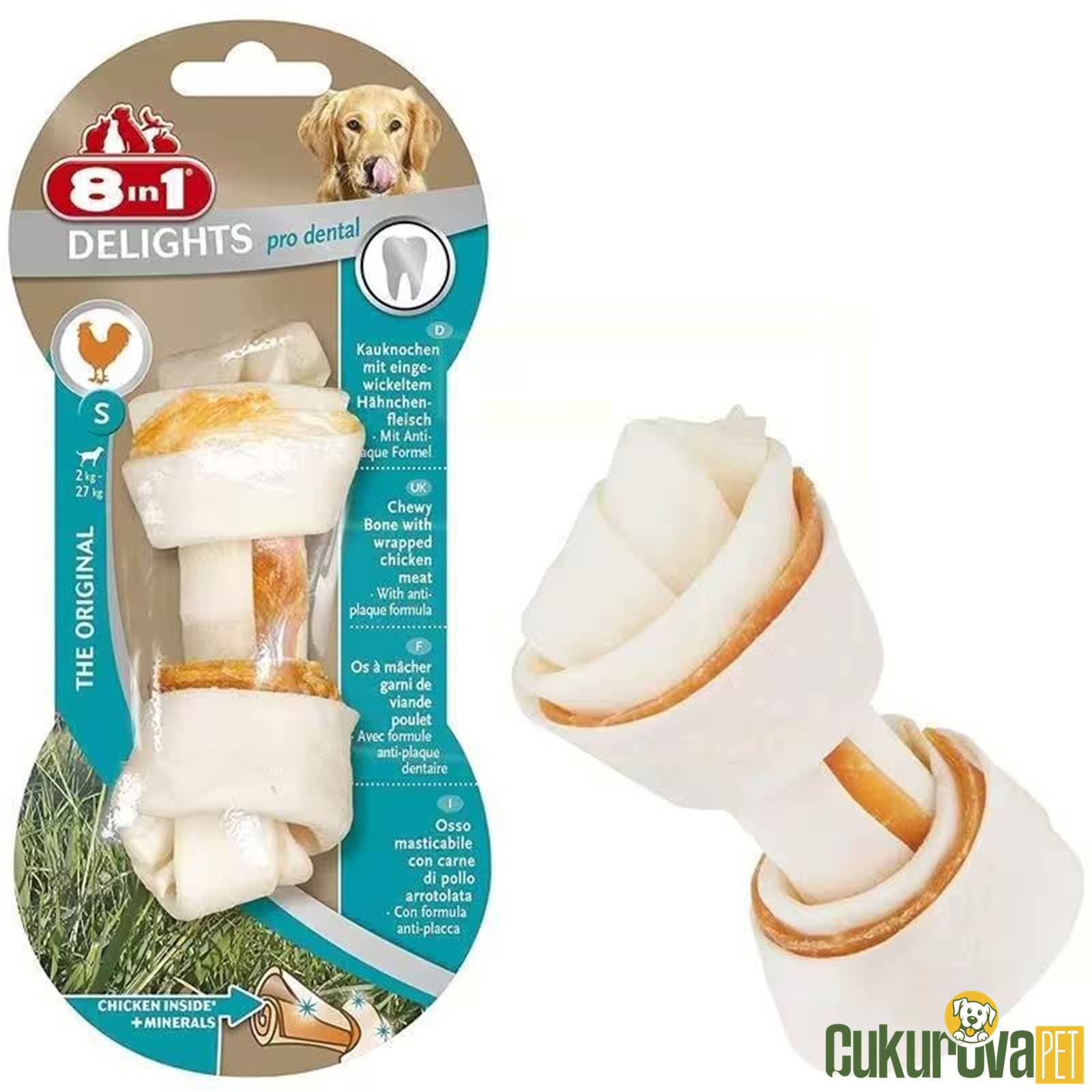 8 In 1 Delights Prodental Köpekler İçi̇n Ağız Bakım Kemi̇ği̇ - S