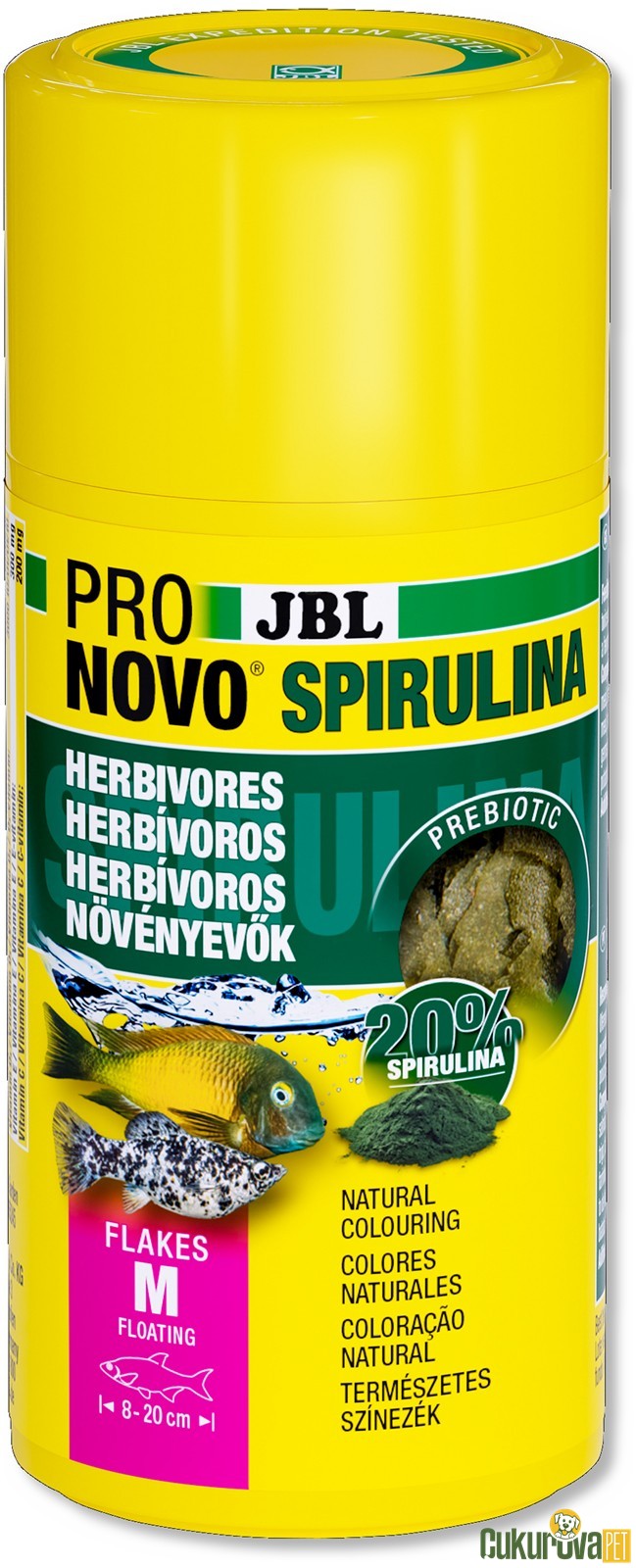 Jbl Pronovo Spirulina Flakes M Pul Yem 100 Ml - 16 Gr