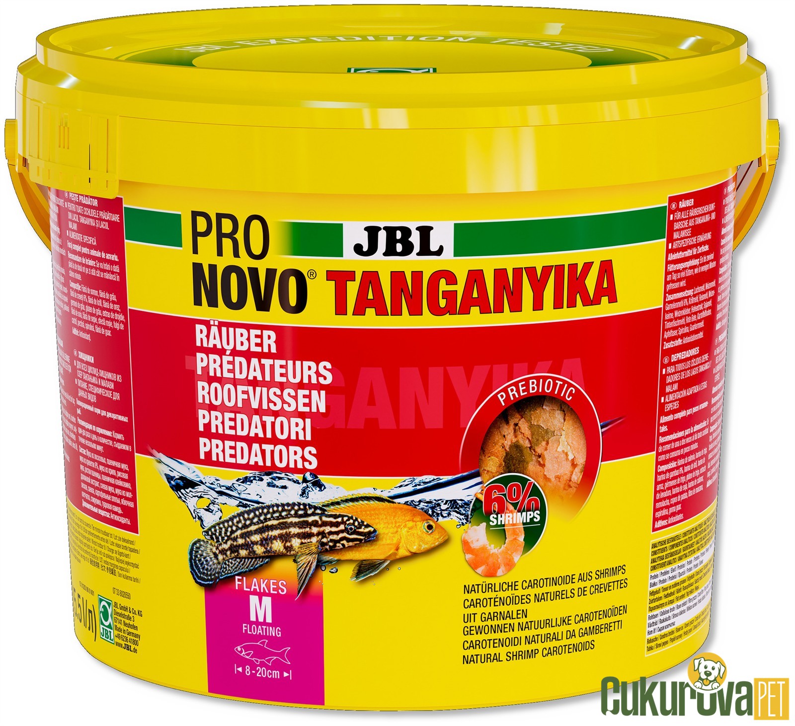 Jbl Pronovo Tanganyika Flakes M Pul Yem 5.5 L - 950 Gr