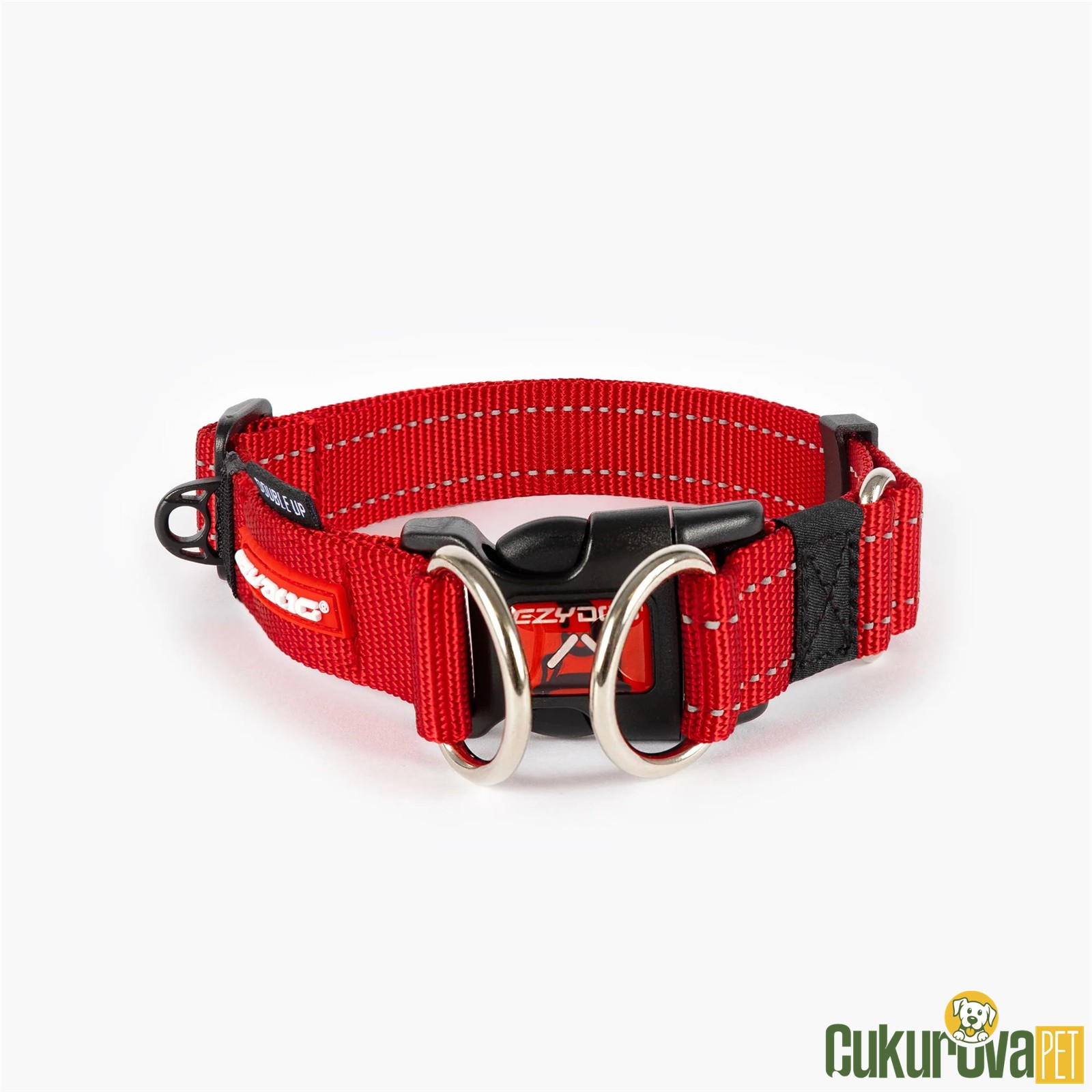 Ezydog Köpek Boyun Tasması Collar Double Up S - Kırmızı