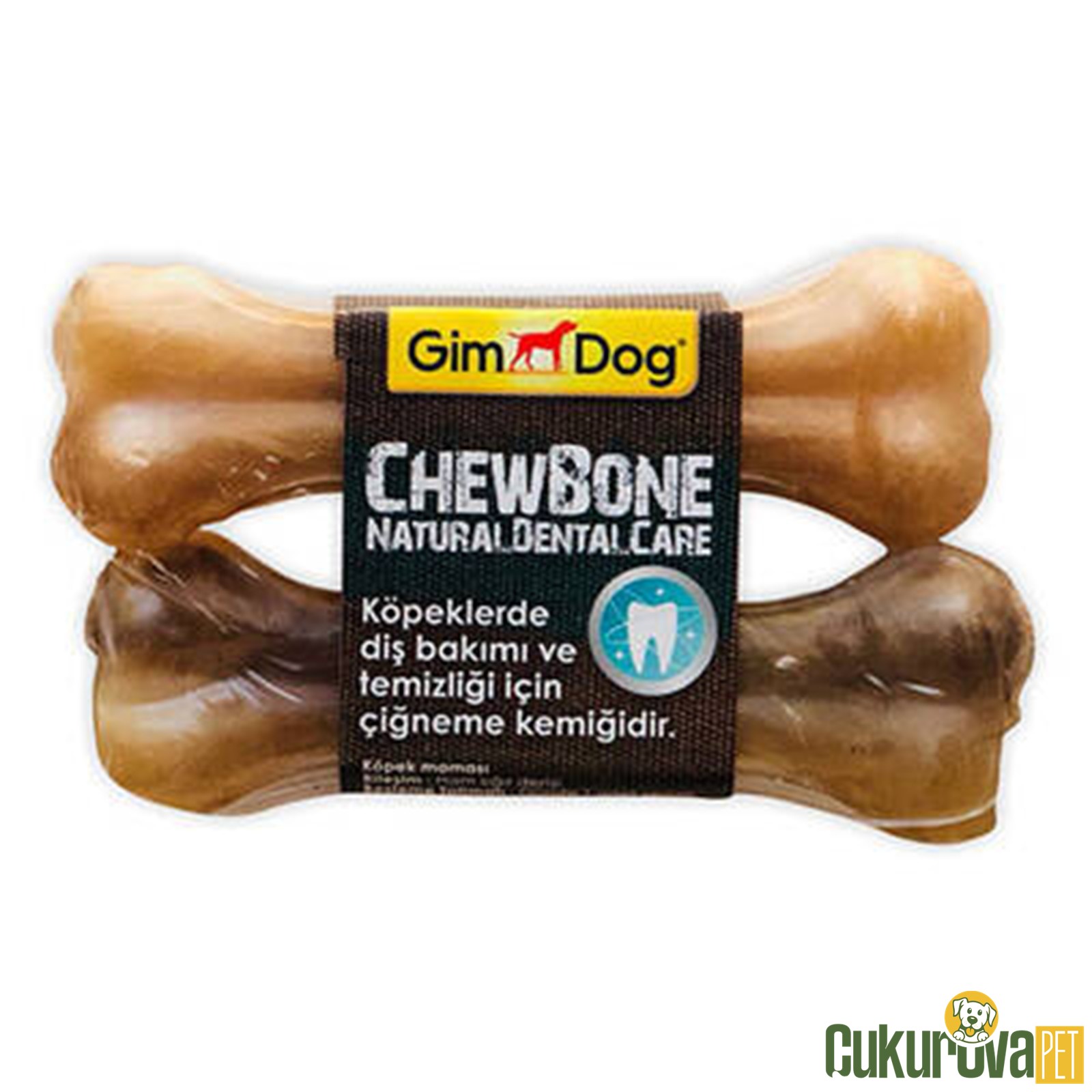Gimdog Chewbone Naturel Press Ödül Kemiği 2'li - 11 Cm