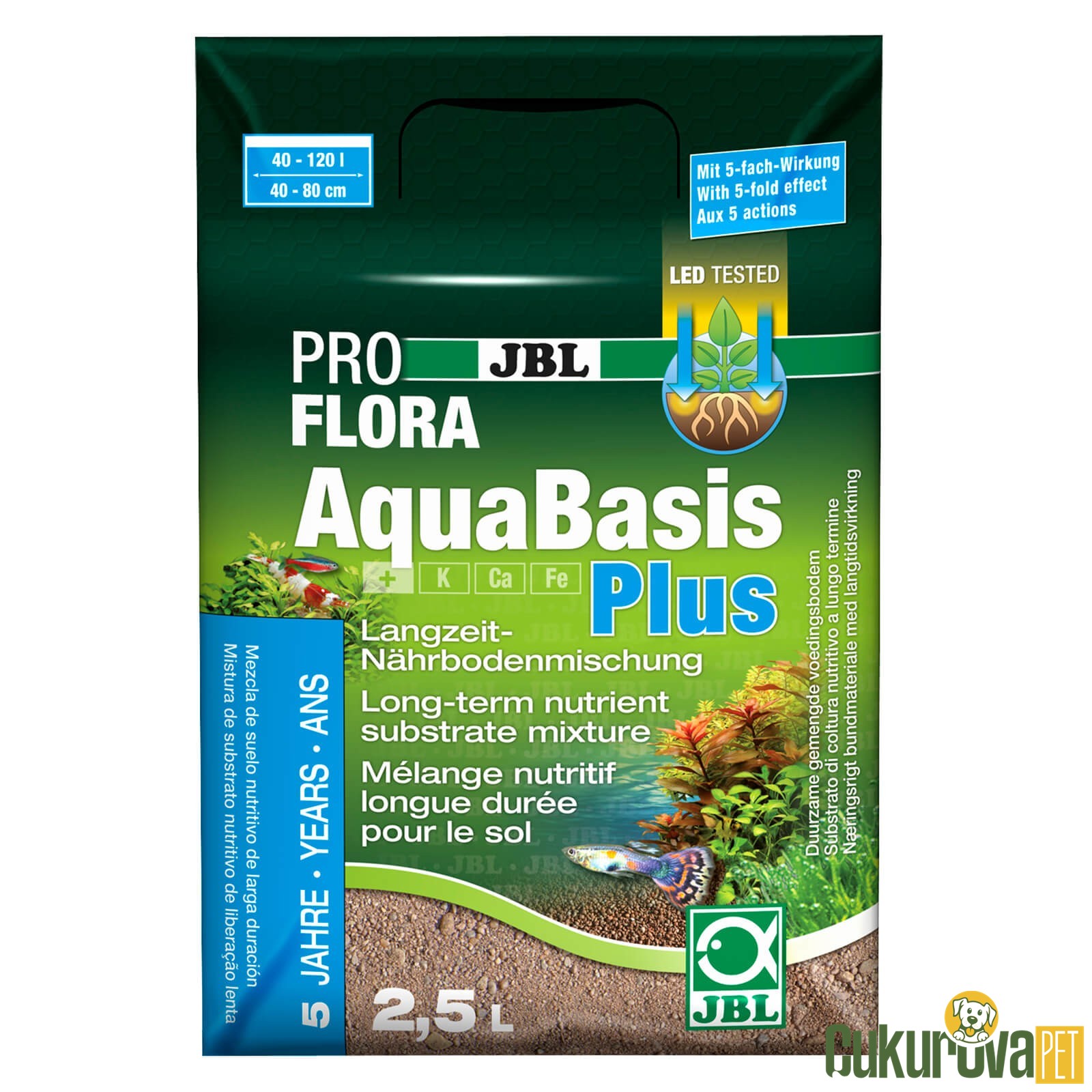 Jbl Pro Flora AquaBasis Plus Akvaryum Kumu Kahverengi / 2.5 L