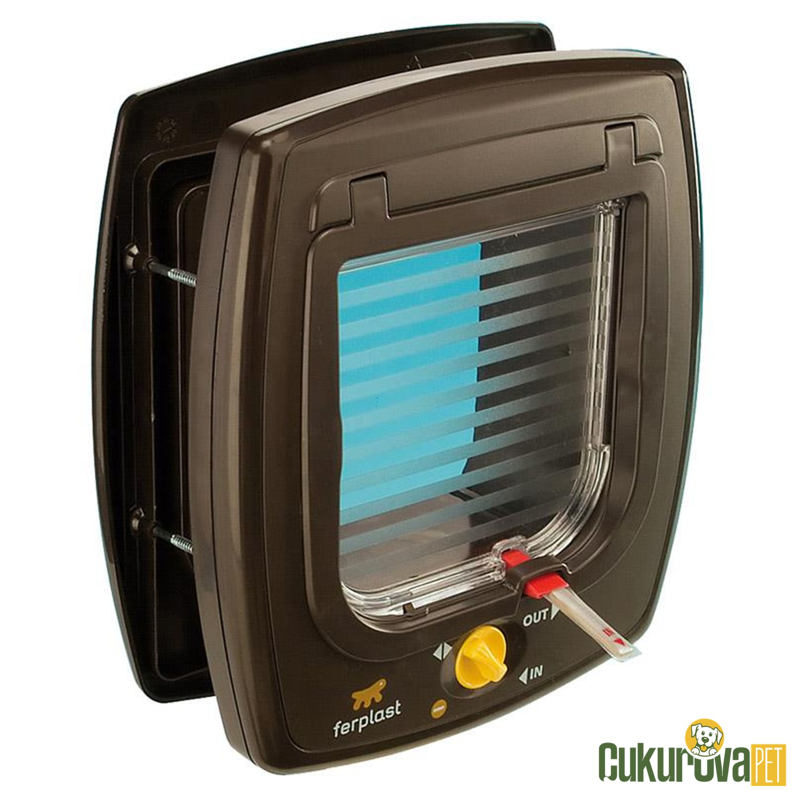 Ferplast Swing 7 Manyetik Kedi̇ Kapısı - Kahverengi̇