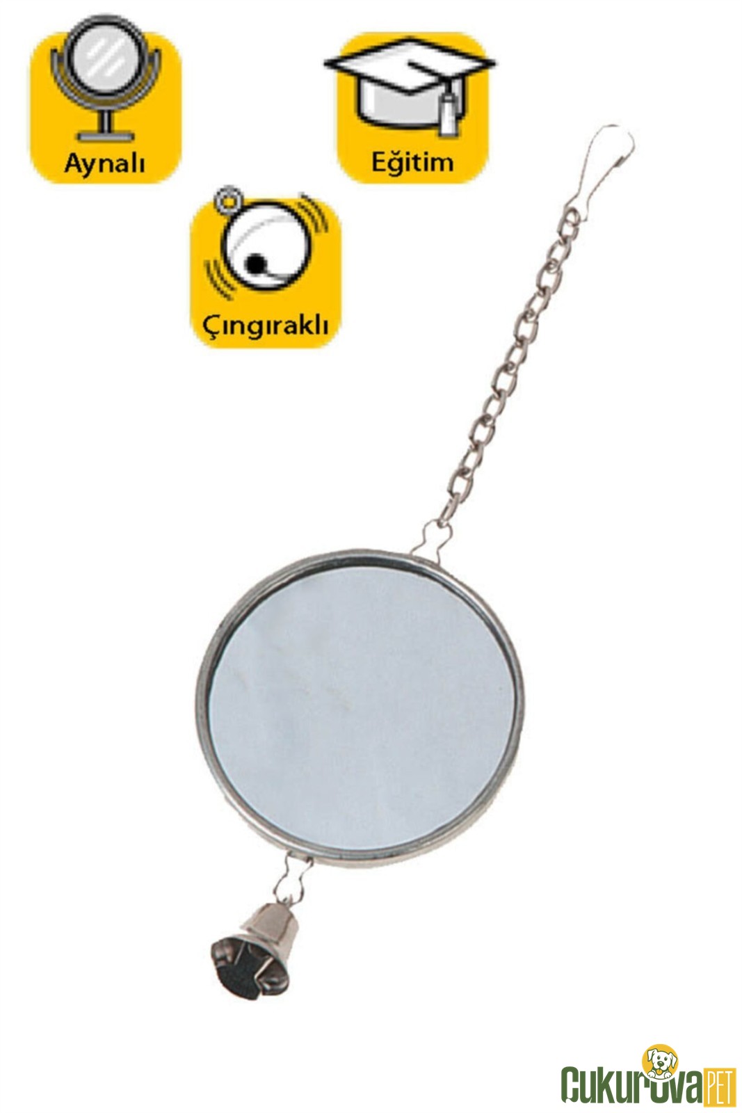 Karlie Zilli Ayna Kuş Oyuncağı 5 Cm