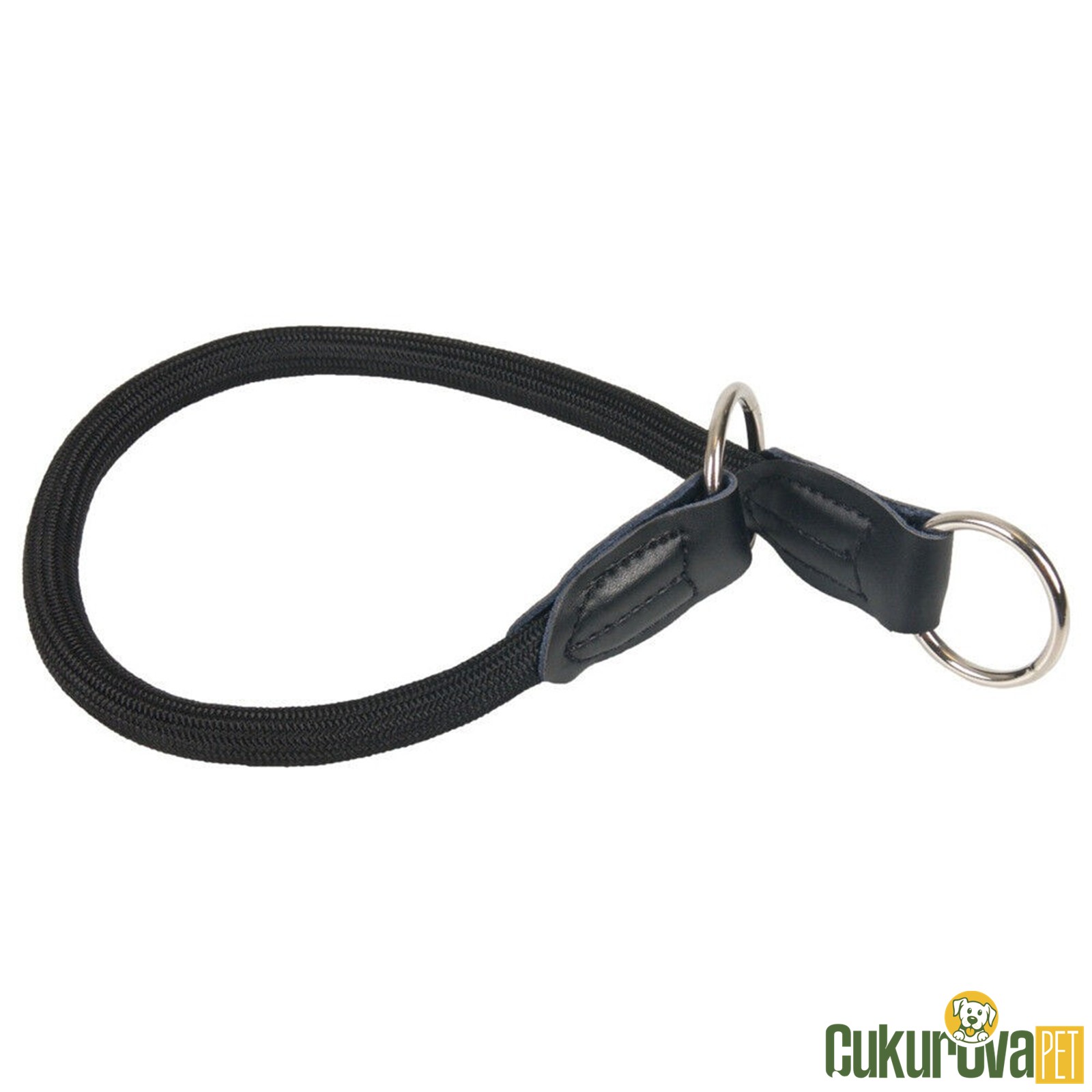 Karlie Köpek Suni Deri Eğitim Tasması Siyah 70 x 1.2 Cm