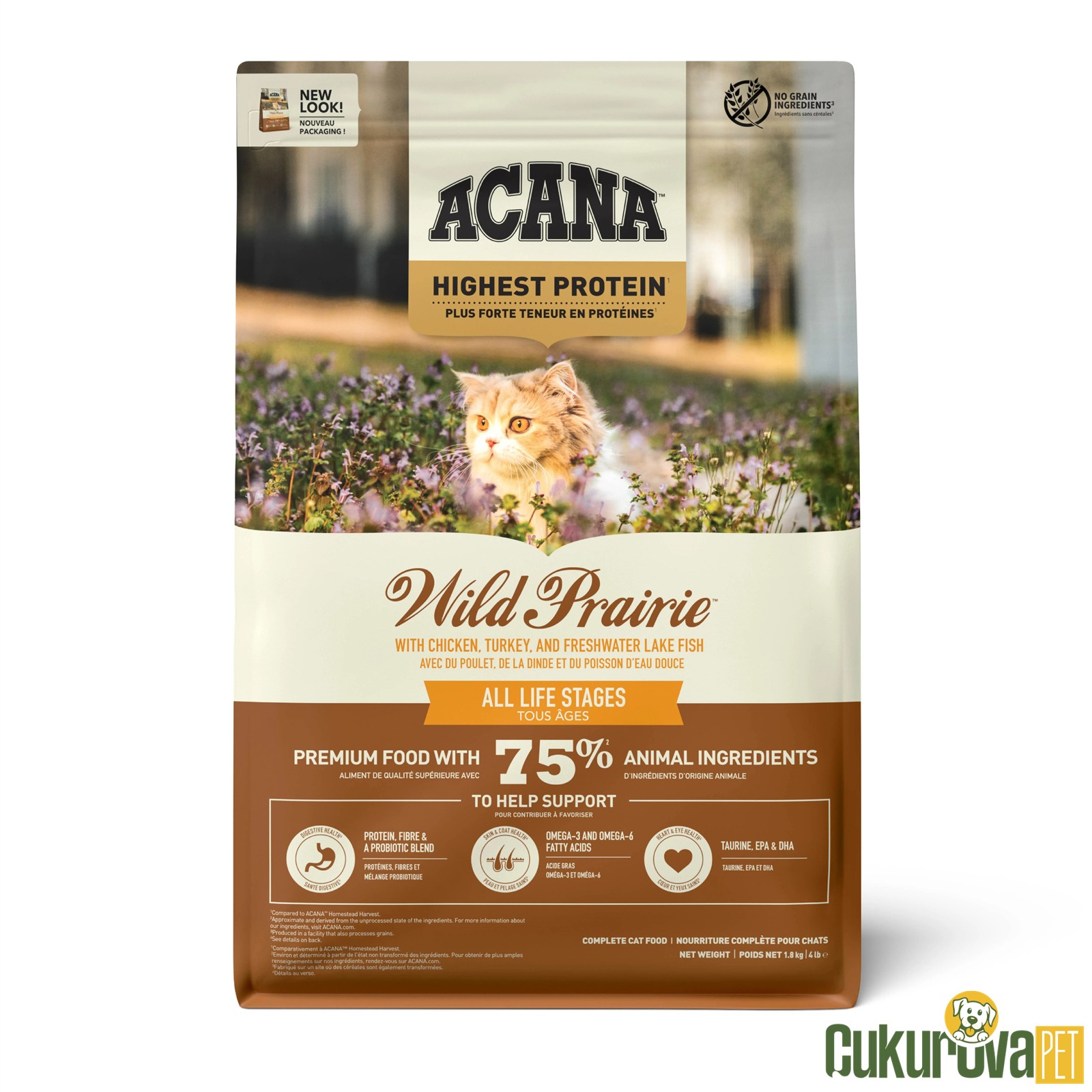 Acana Wild Prairie Tüm Yaşam Evreleri İçin Kedi Maması 1.8 Kg