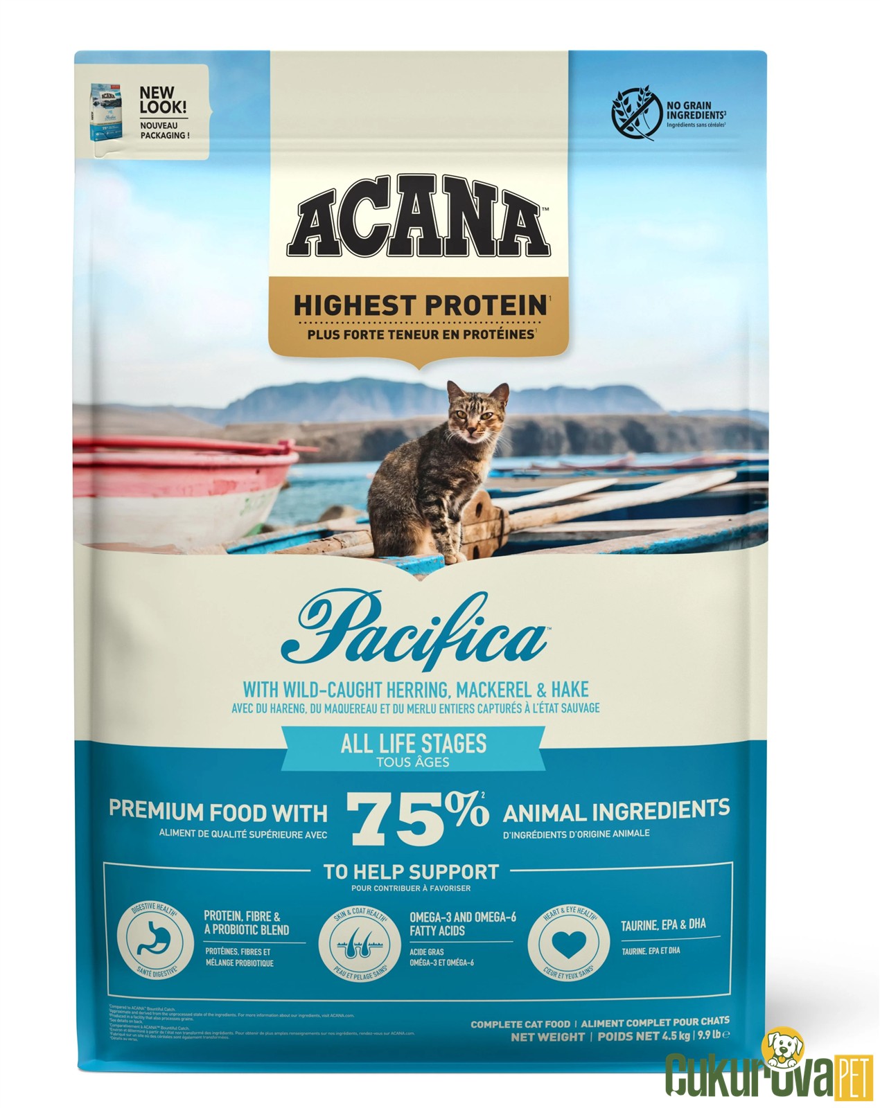 Acana Pacifica Tüm Yaşam Evreleri İçin Kedi Maması 4.5 Kg