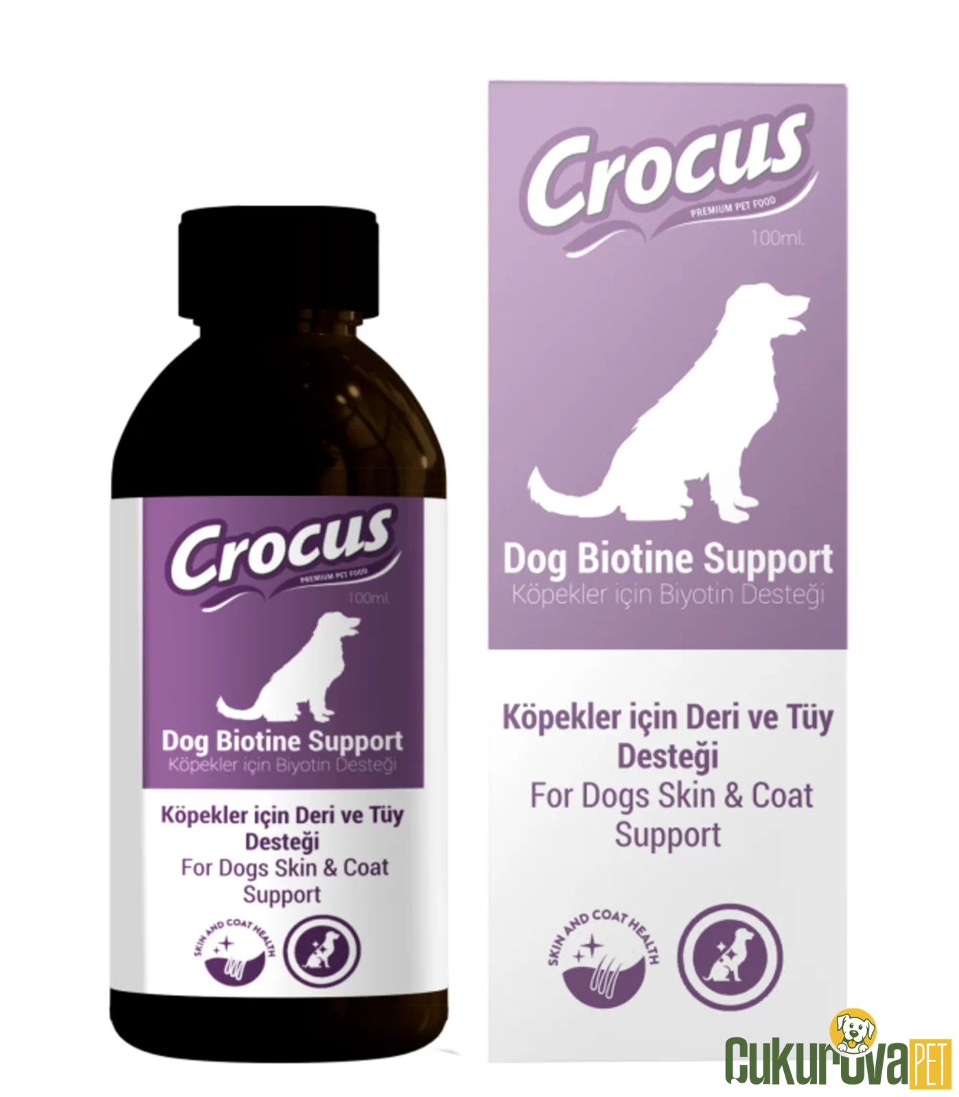 Crocus Dog Biotine Support Köpek Tüy Sağlığı Damlası 100 Ml