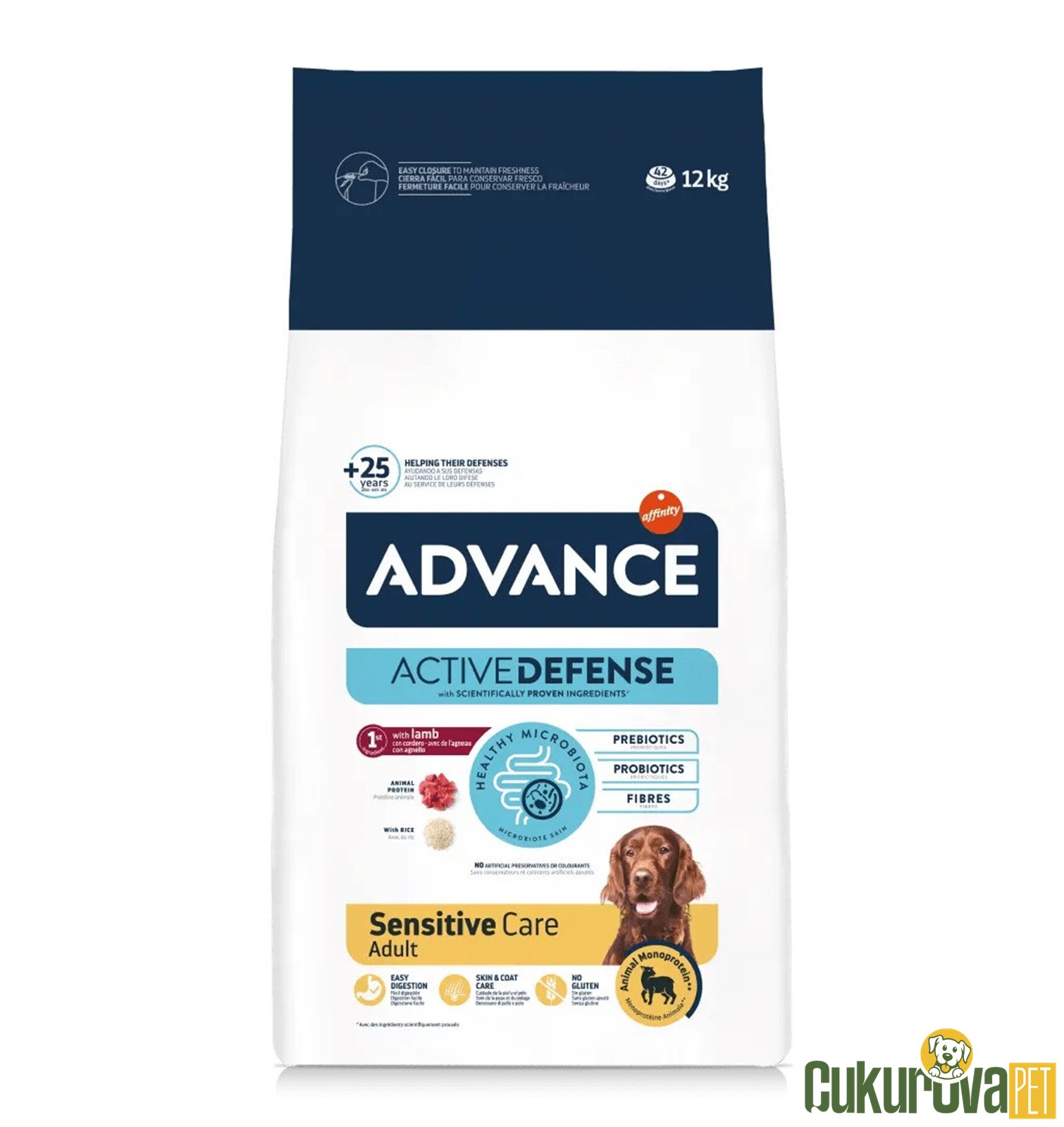 Advance Sensitive Care Kuzu Etli Ve Pirinçli Yetişkin Köpek Maması 12 Kg