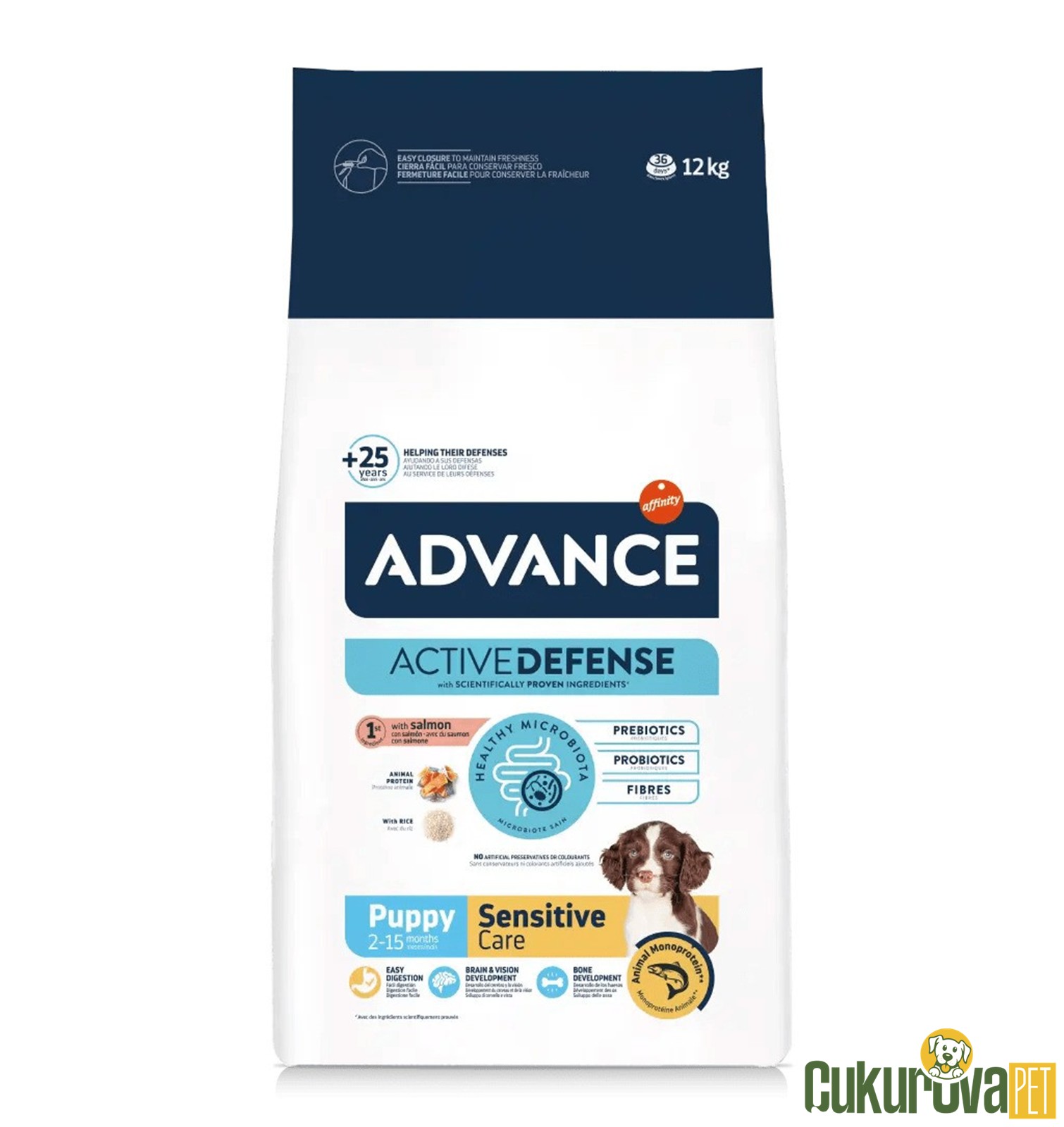 Advance Puppy Sensitive Care Somonlu Ve Pirinçli Yavru Köpek Maması 12 Kg