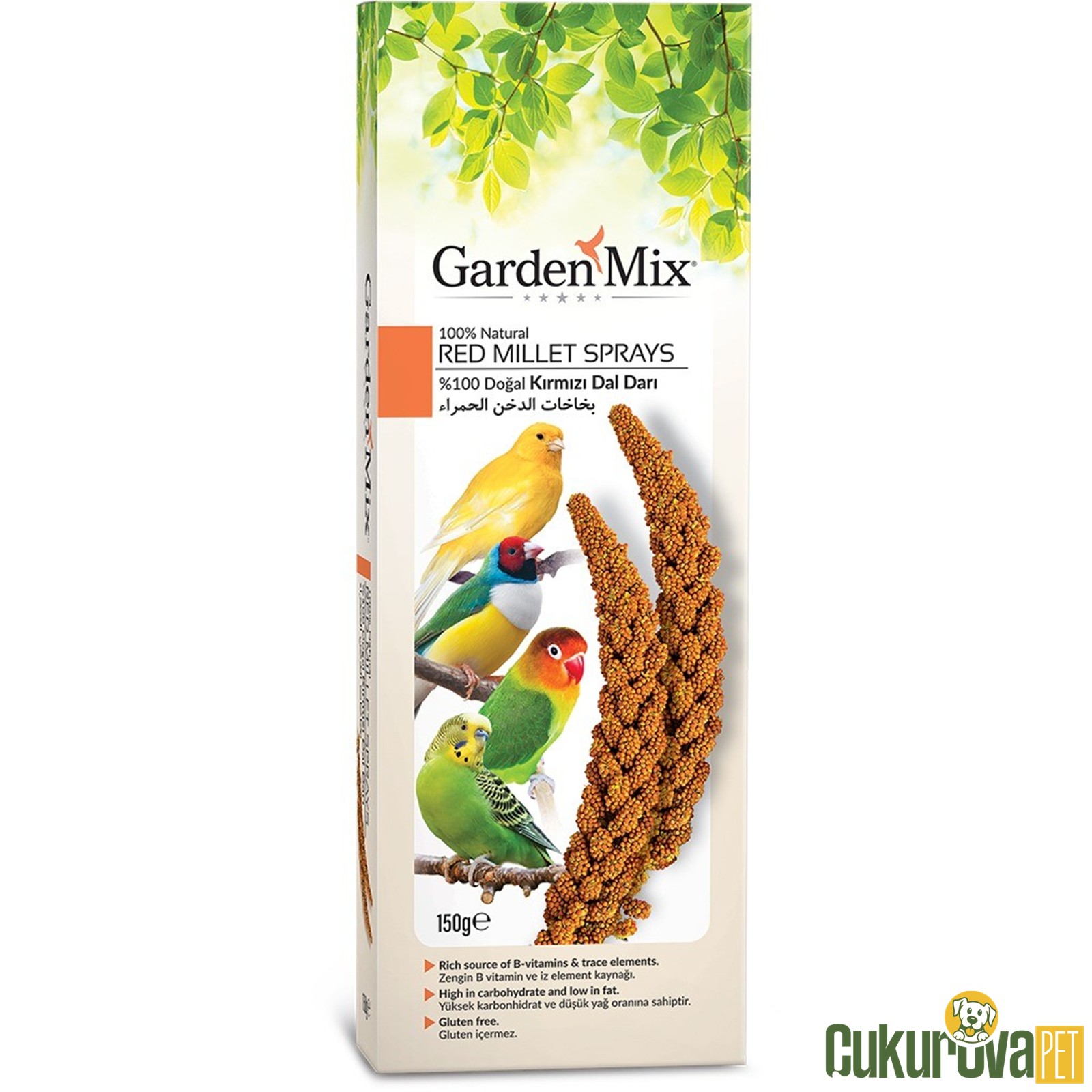 Gardenmix Platin Seri Doğal Dal Darı Kırmızı