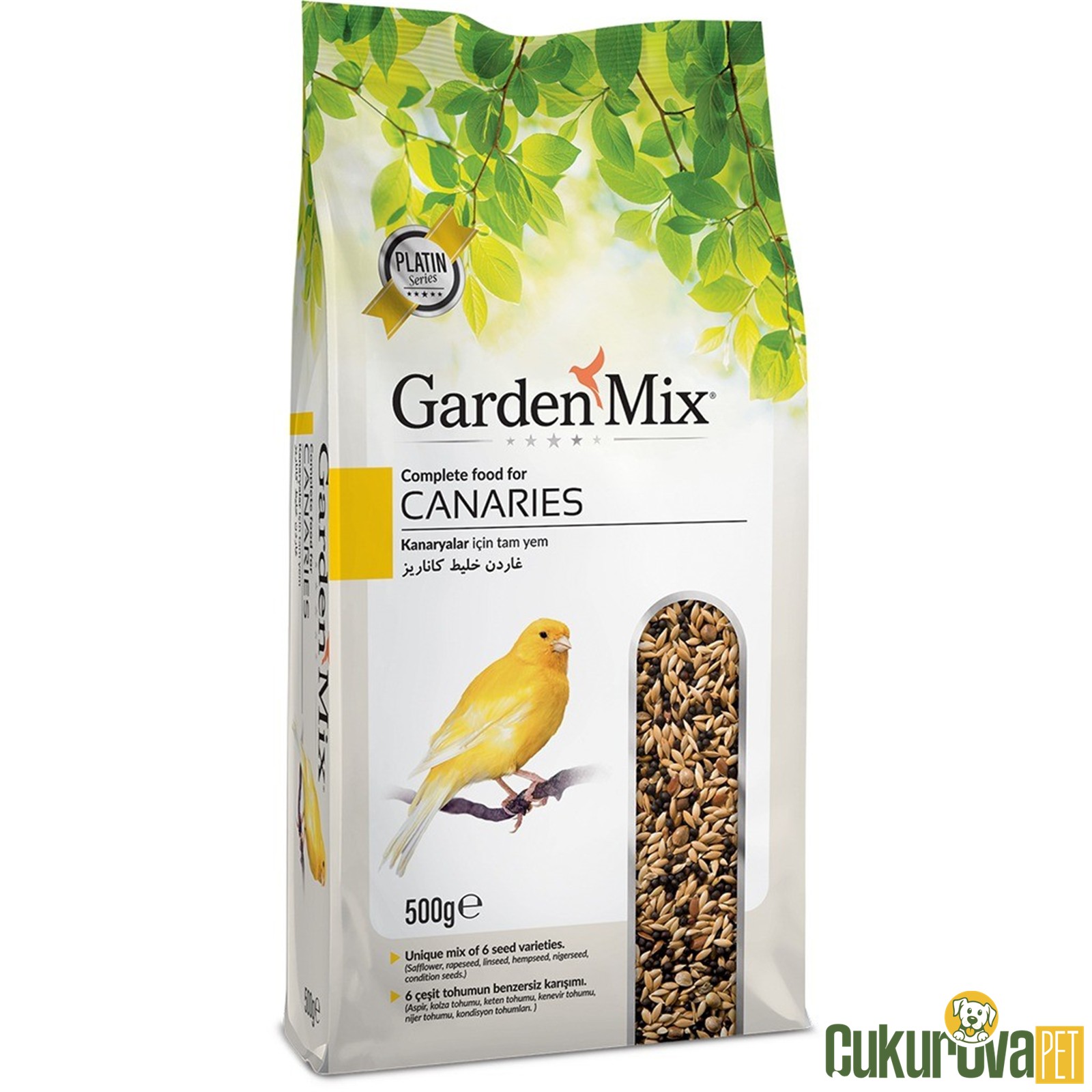 Gardenmix Platin Canaries Kanarya Yemi 500 Gr