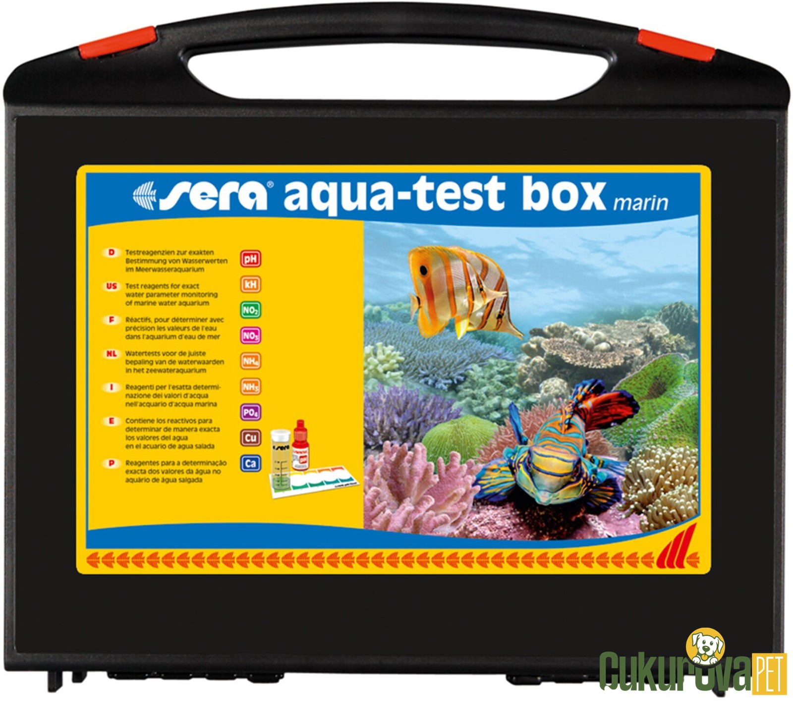 Sera Aqua-Test Box Marin Test Kiti