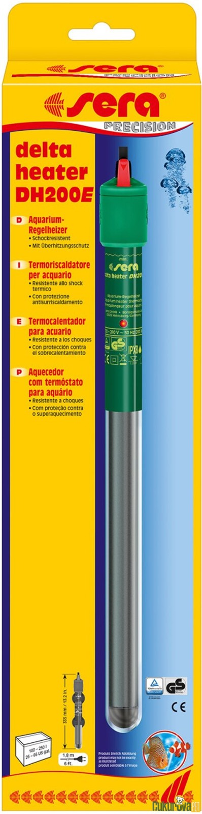 Sera Delta Heater DH200 W Akvaryum Isıtıcısı