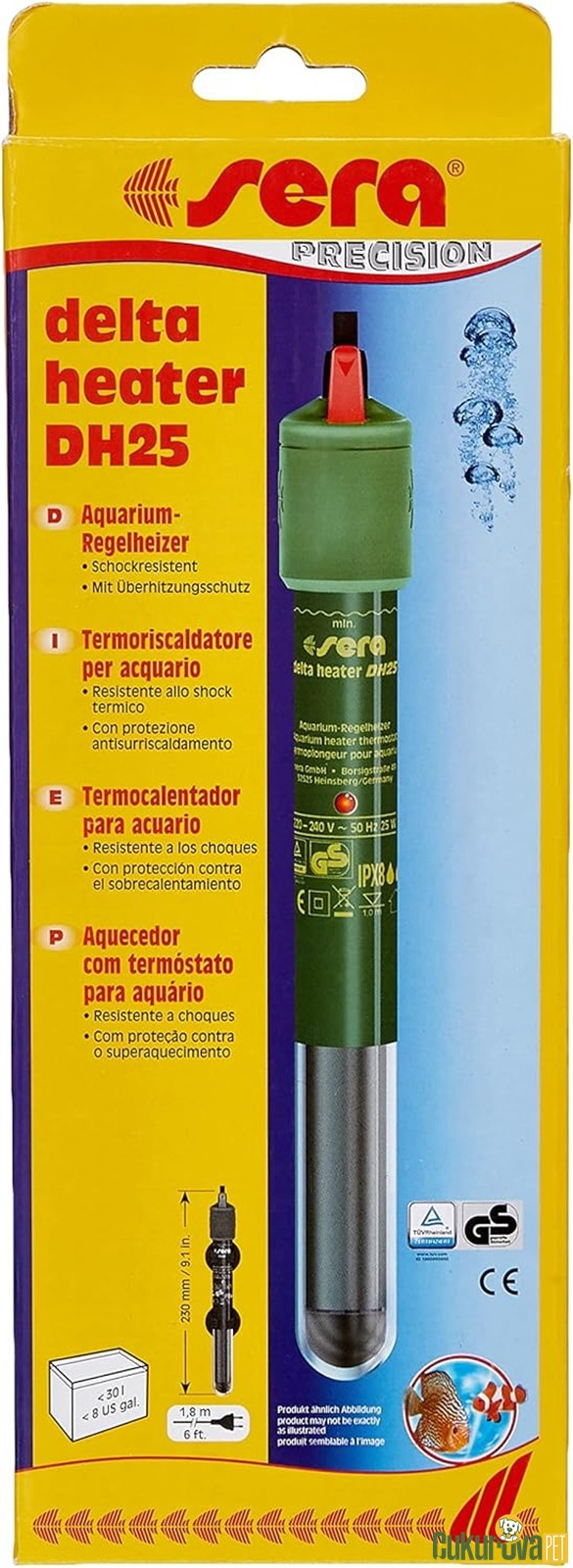 Sera Delta Healter DH25 W Akvaryum Isıtıcısı