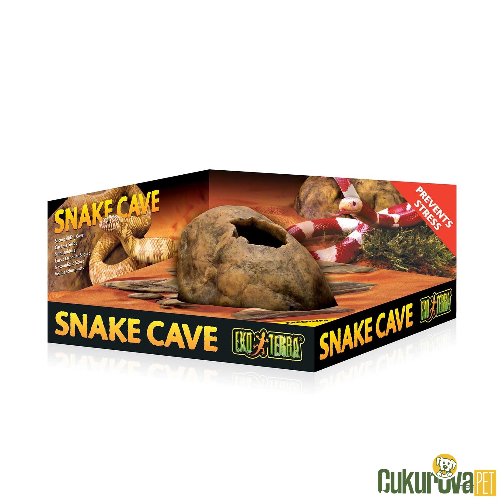 Exo Terra Snake Cave Yılan Mağarası M - 22 x 13 x 9 Cm