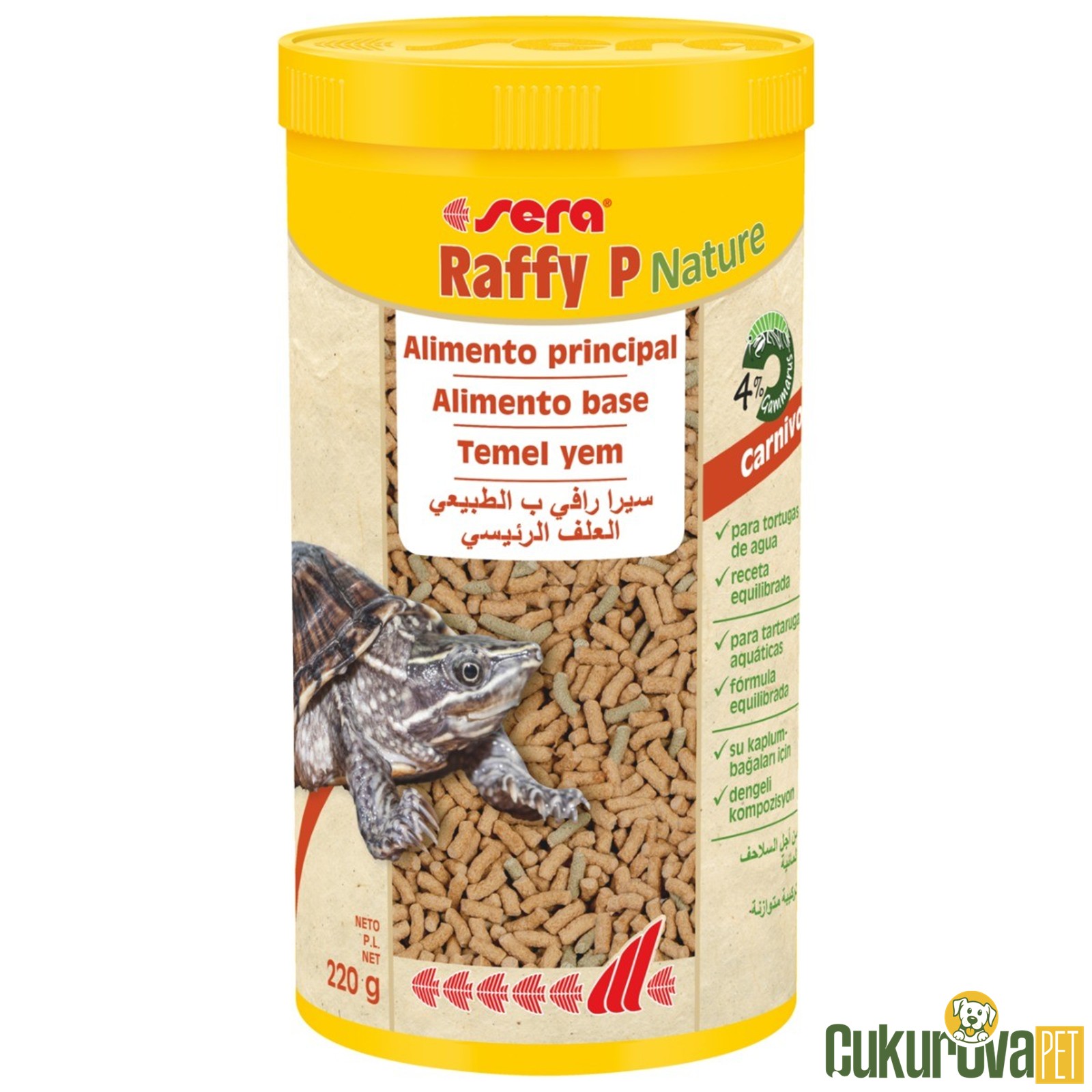 Sera Raffy P Nature Sticks Kaplumbağa Yemi 1 L - 220 Gr