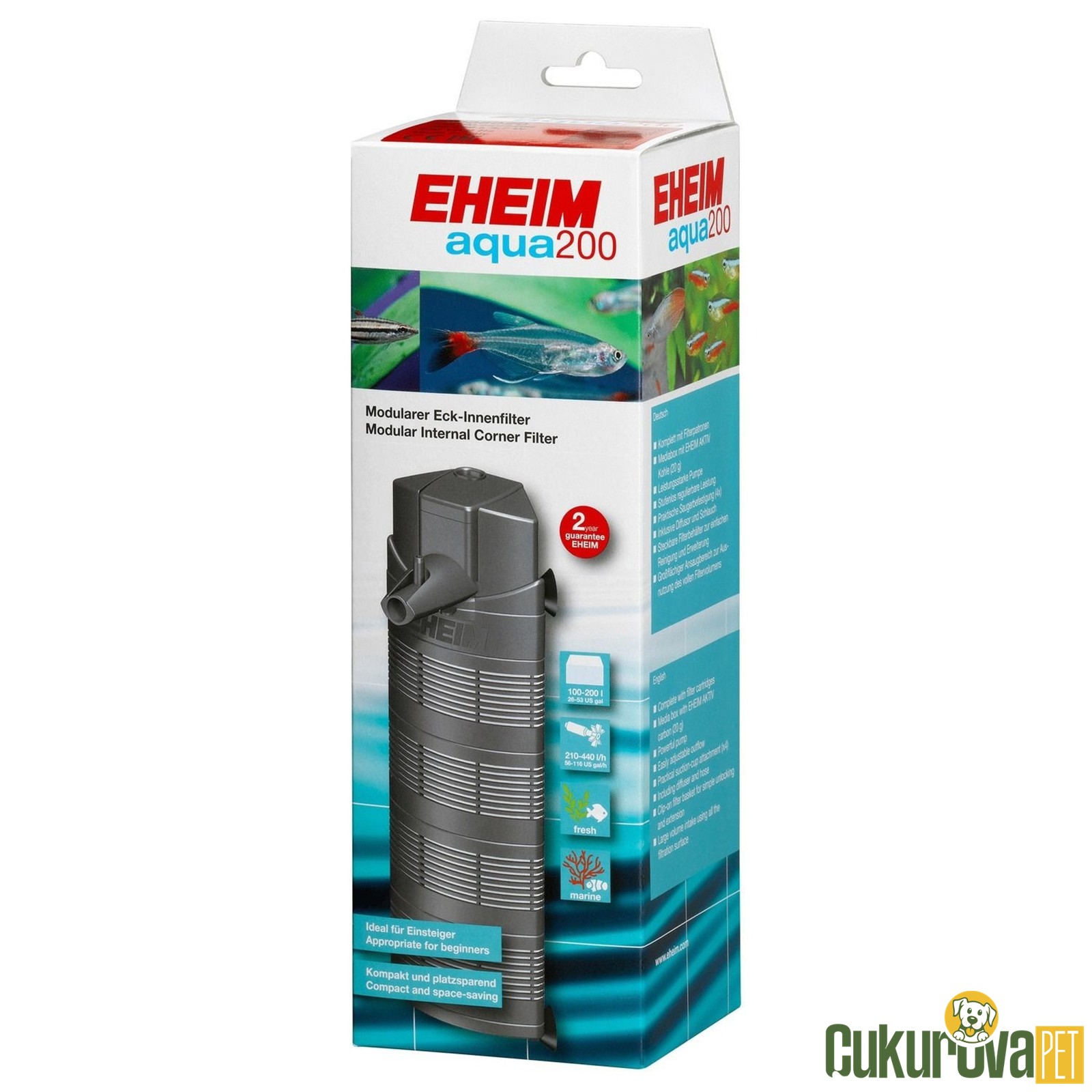Eheim Aqua 200 Akvaryum İç Filtre