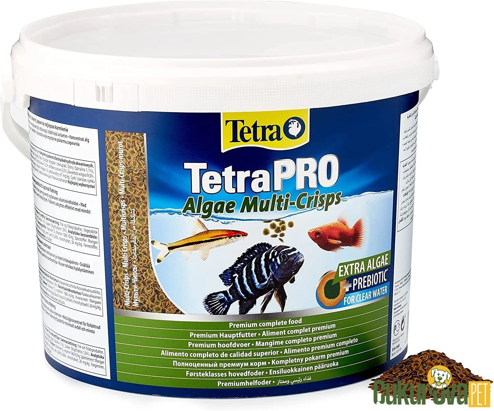 Tetra Tetra Pro Algae Multi-Crisps Pul Yem 10 L - 1.9 Kg
