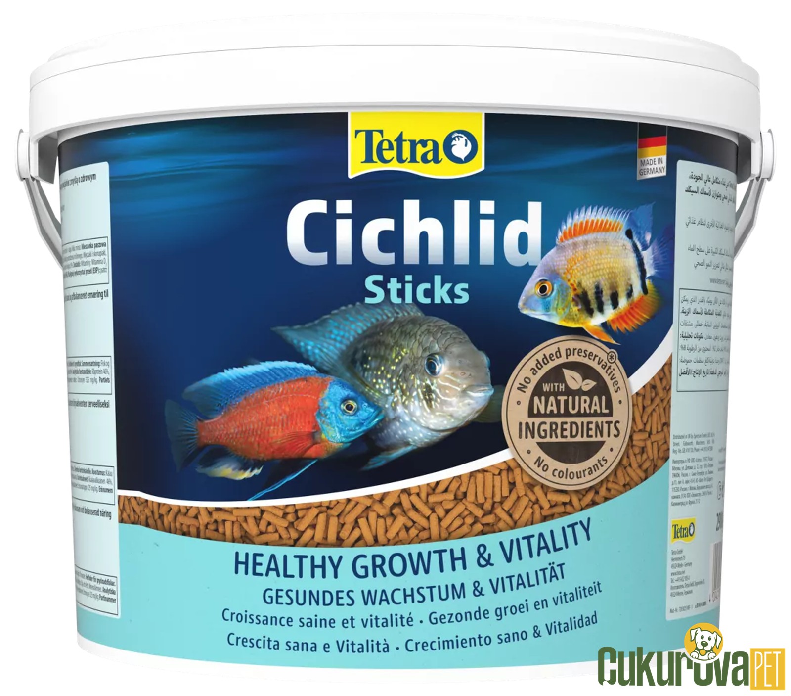 Tetra Cichlid Sticks Stick Yem 10 L - 2.9 Kg