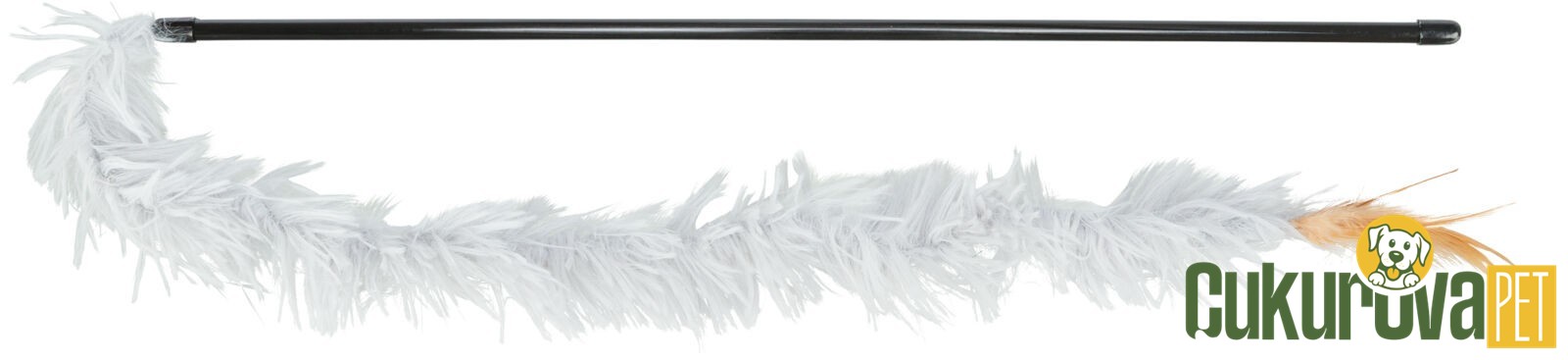 Trixie Peluş Kuyruklu Kedi Oltası Karışık Renkli 48 Cm