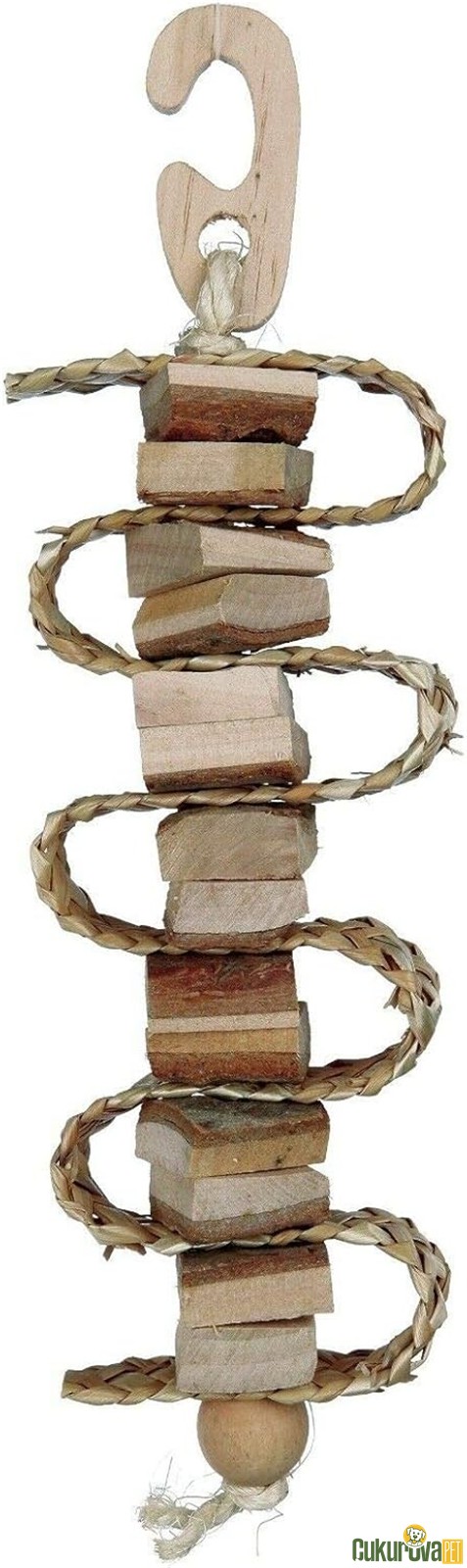 Trixie Askılı Ahşap Doğal Kuş Oyuncağı 30 Cm