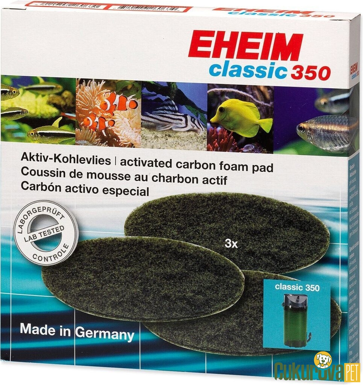 Eheim Classic 350 - 2215 Karbonlu Filtre Süngeri