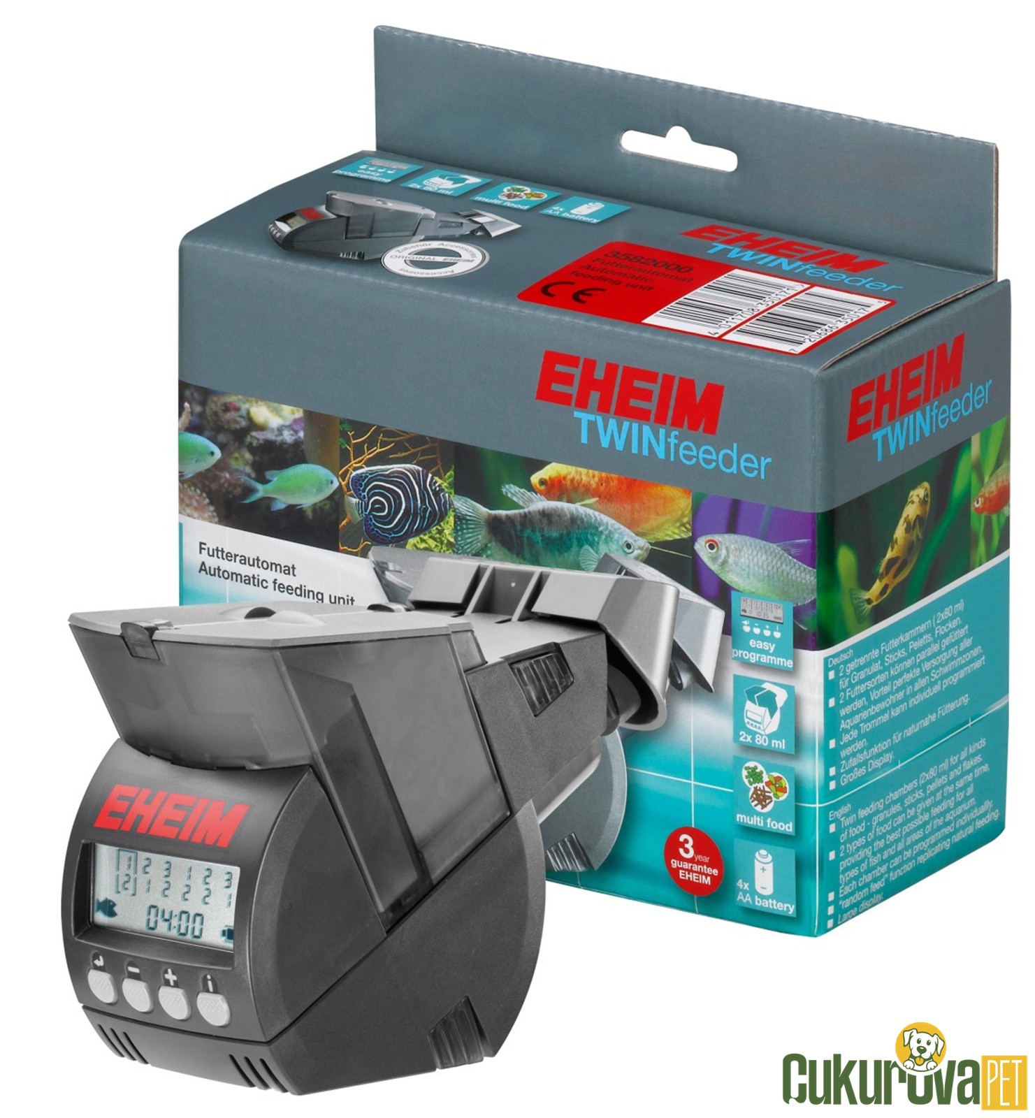 Eheim TwinFeeder 3582 Akvaryum Otomatik Yem Makinesi