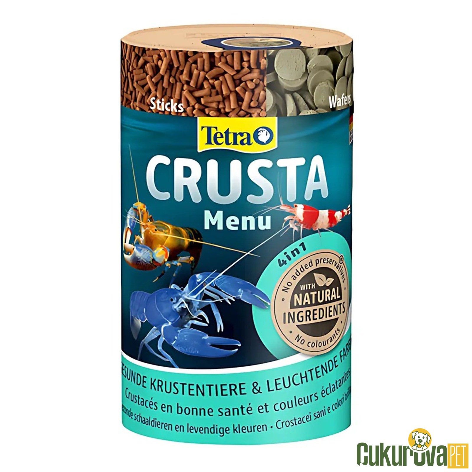 Tetra Crusta Menu Sticks - Wafers Karışık Çeşitli Yem 100 Ml - 52 Gr
