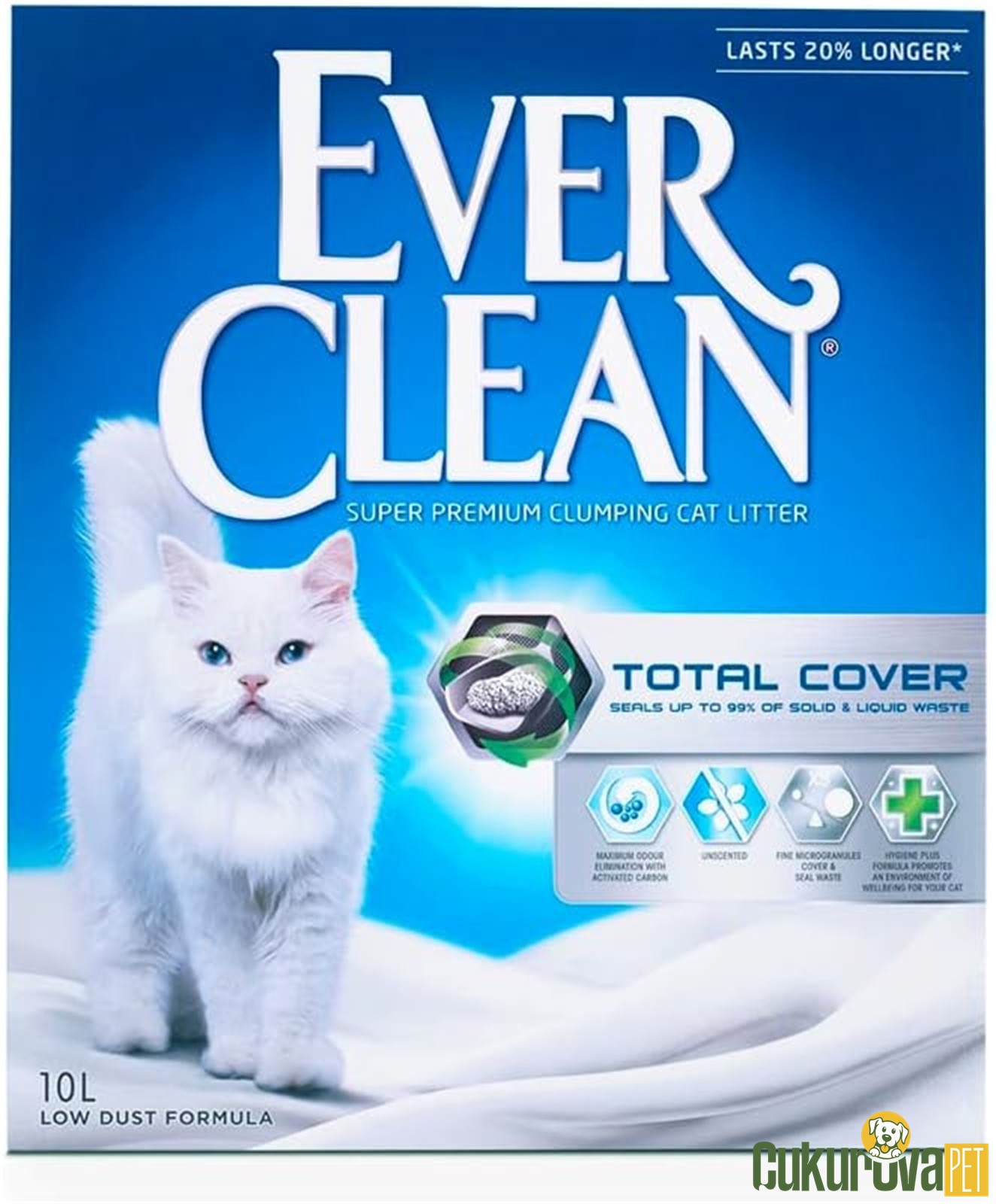 Ever Clean Total Cover Bentonit Kedi Kumu 10 L