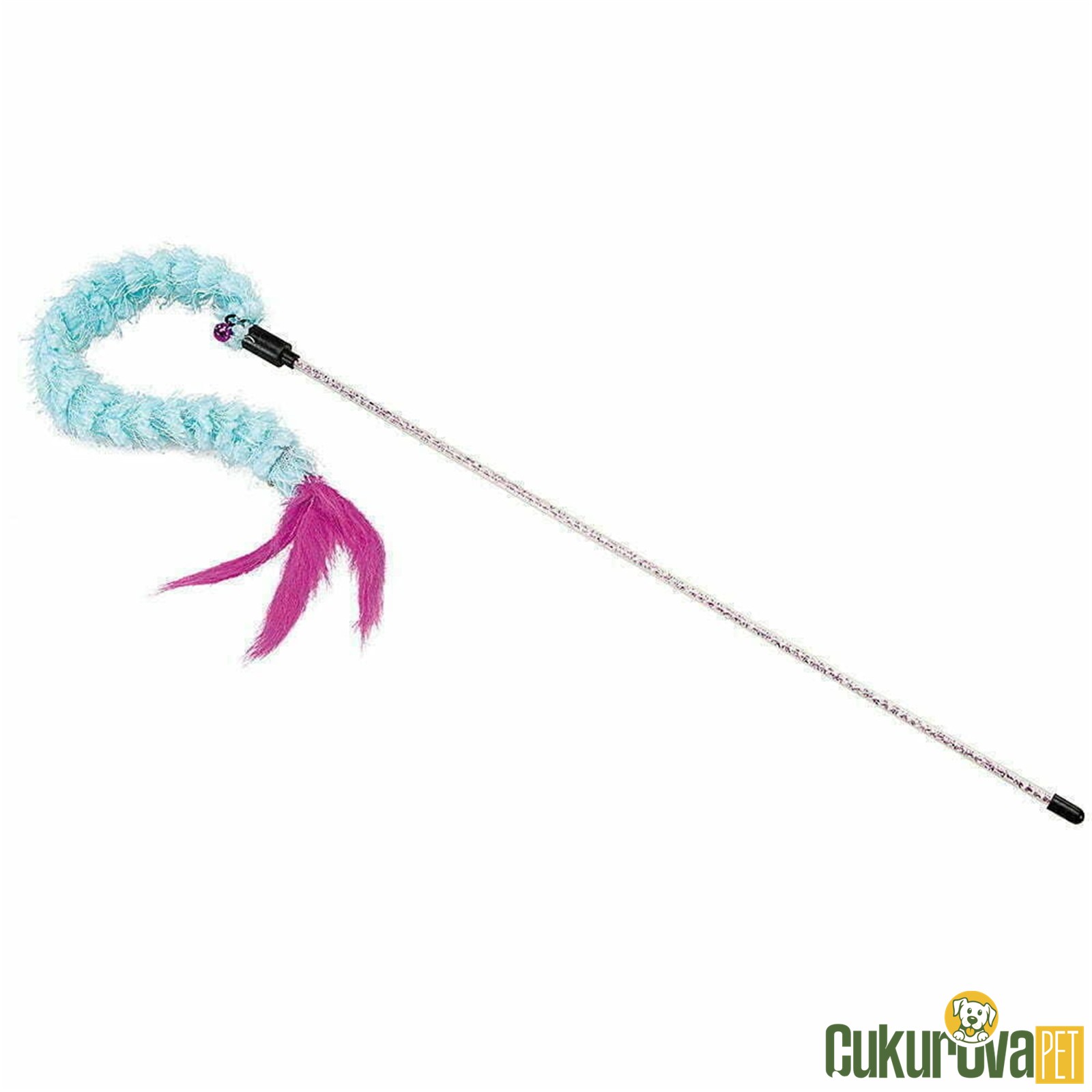 Ferplast Peluş Tüylü Kedi Oltası Karışık Renkli 90 Cm