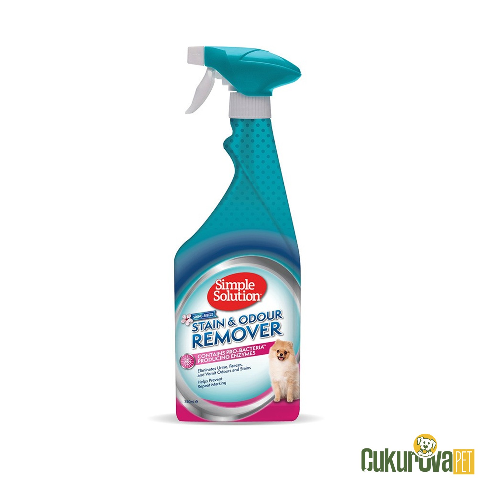 Simple Solution Stain & Odour Remover Bahar Esintili Köpek Leke ve Koku Giderici Sprey 750 Ml
