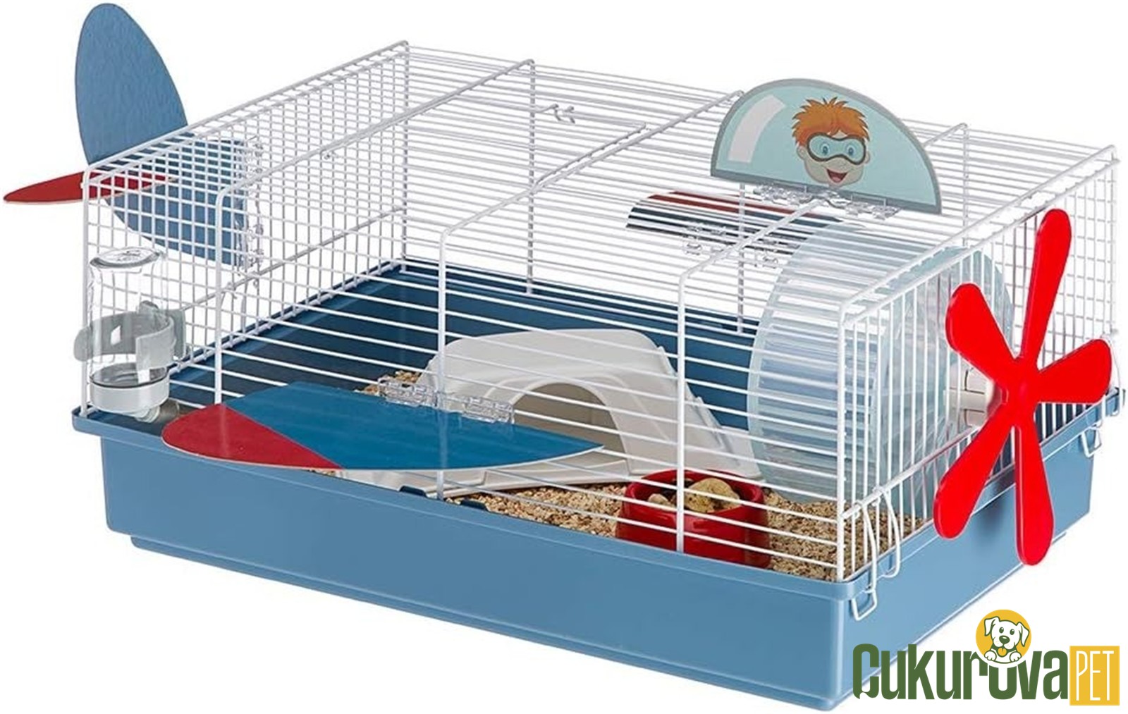 Ferplast Cricetti 9 Plane Kemirgen Kafesi 46 x 29.5 x 22.5 Cm