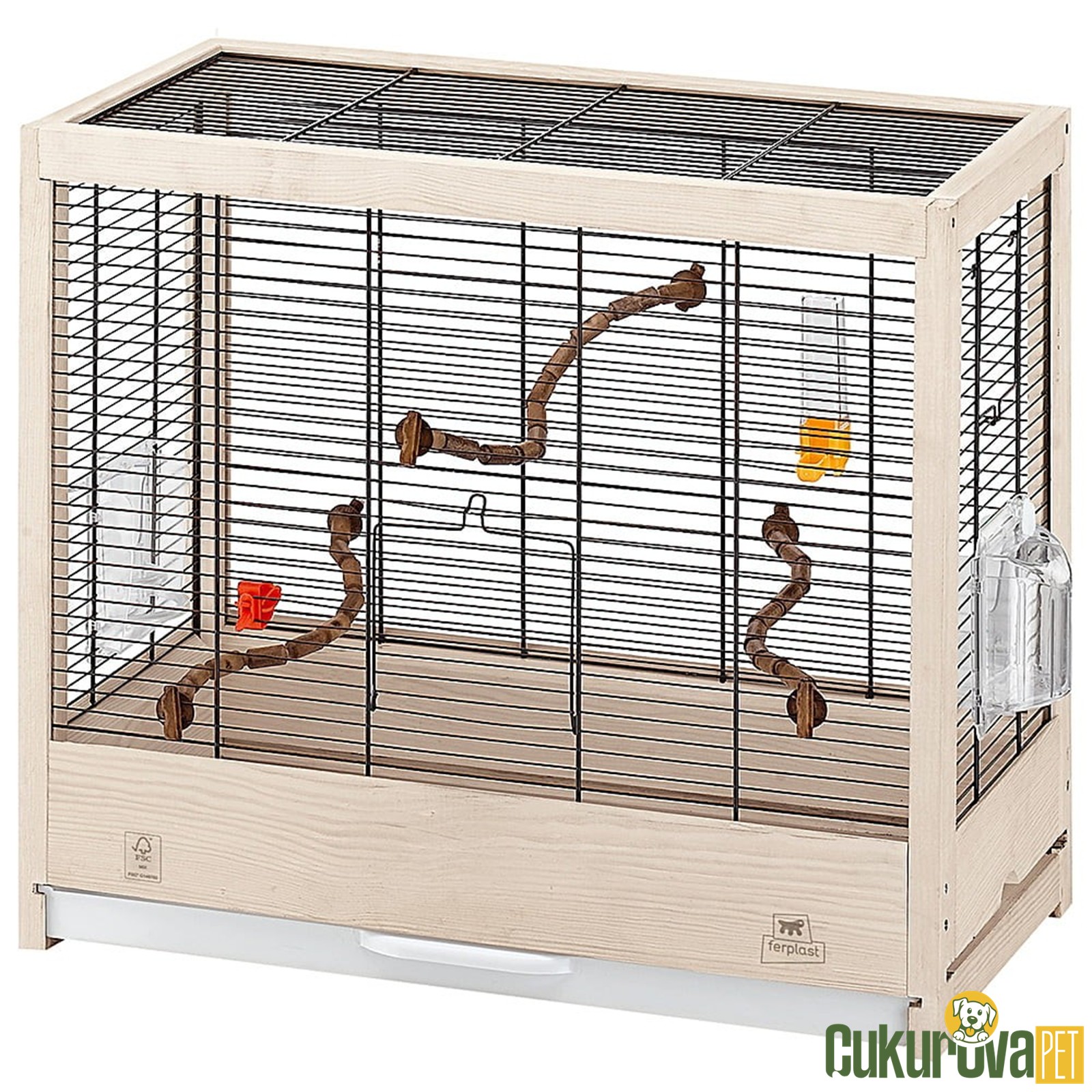 Ferplast Cage Giuletta 5 Kuş Kafesi Si̇yah - 69 x 34.5 x 58 Cm