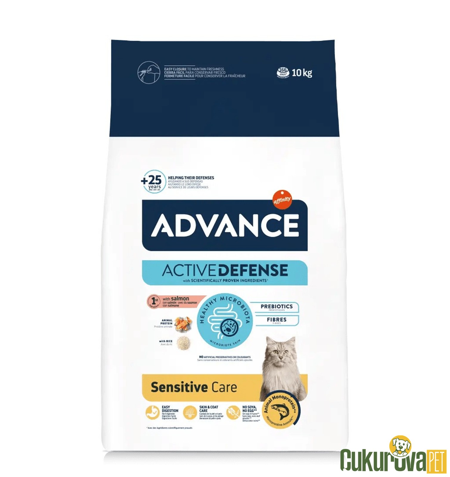 Advance Sensitive Care Somonlu Yeti̇şki̇n Kedi Maması 10 Kg