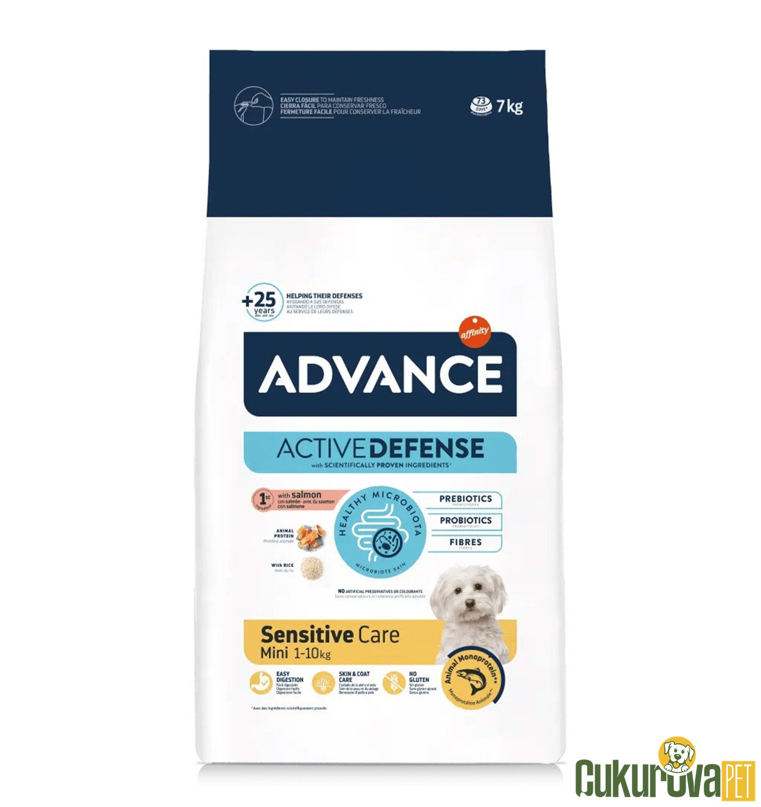 Advance Sensitive Care Mini Somonlu Ve Pirinçli Yetişkin Köpek Maması 7 Kg