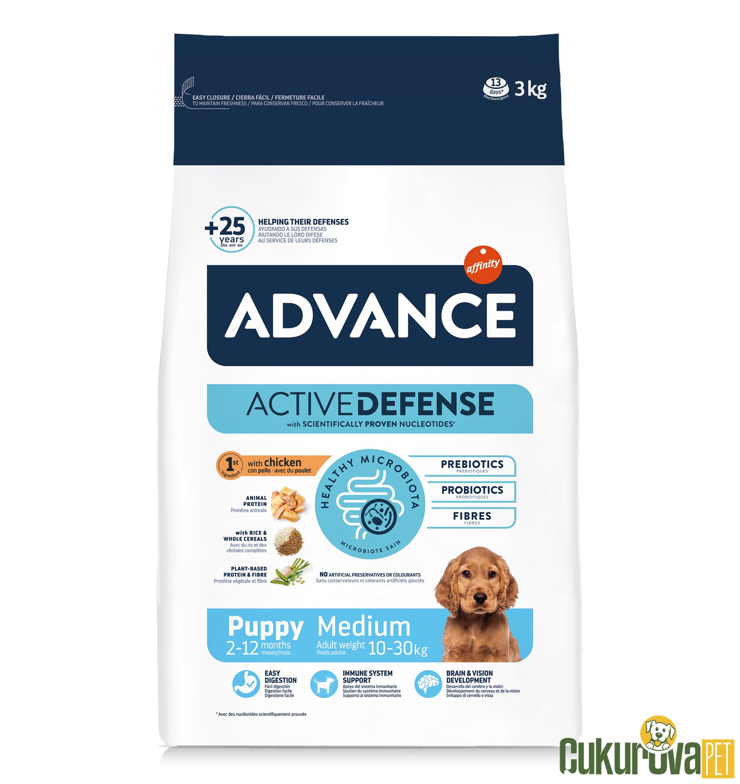 Advance Puppy Medium Tavuklu Yavru Köpek Maması 3 Kg