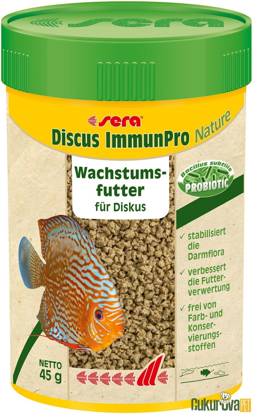 Sera Discus ImmunPro Nature Granül Yem 100 Ml - 45 Gr