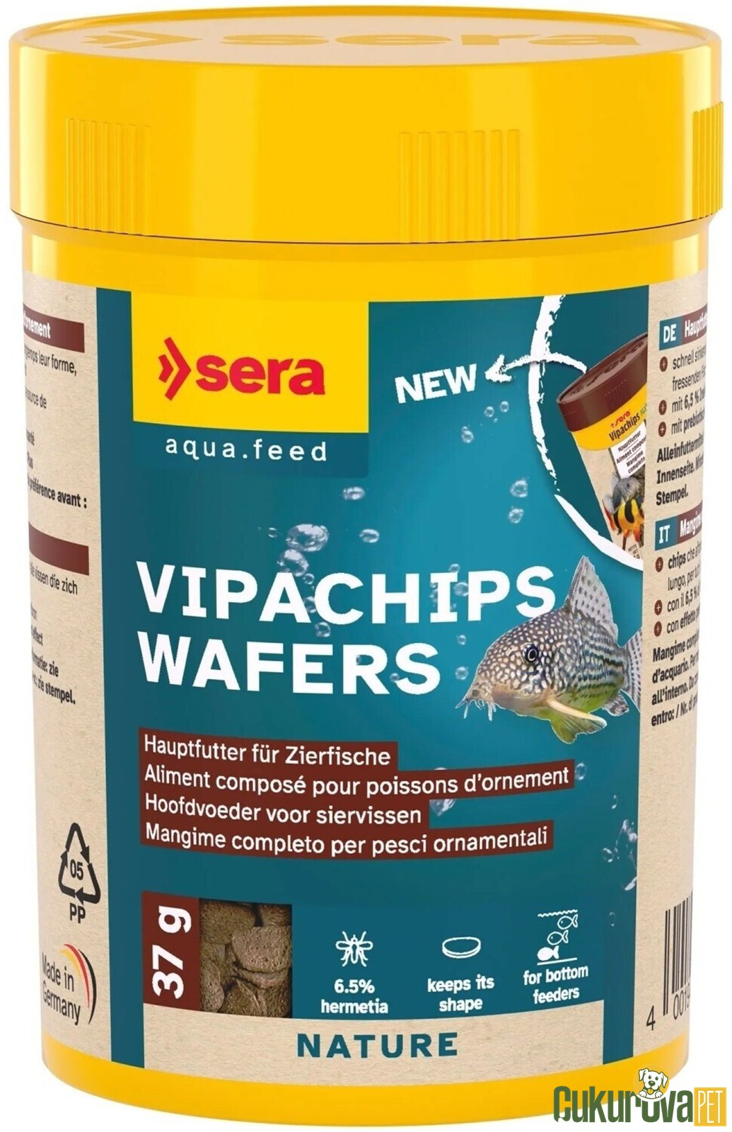 Sera Vipachips Wafers Nature Tablet Yem 100 Ml - 37 Gr