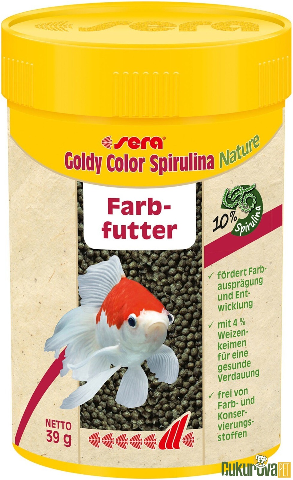 Sera Goldy Color Spirulina Nature Granül Yem 100 Ml - 39 Gr